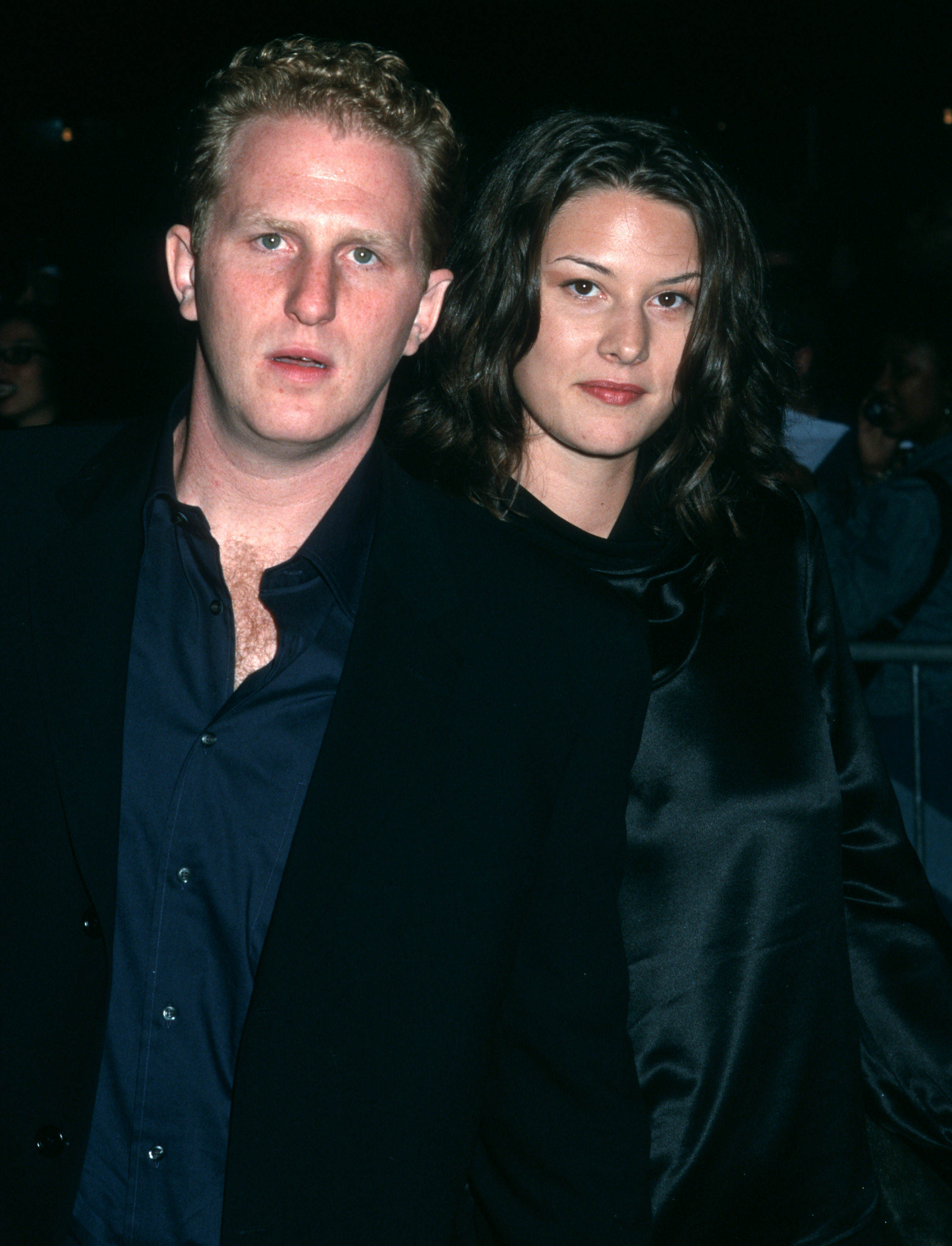 Michael Rapaport and Nichole Beattie attend "Bamboozled" premiere at The Ziegfeld Theatre in 2000 in New York City, New York. | Source: Getty Images