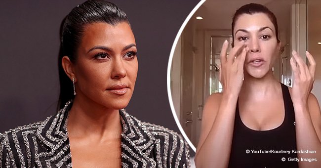 Learn From Kourtney Kardashians At Home Facial Massage Tutorial Video