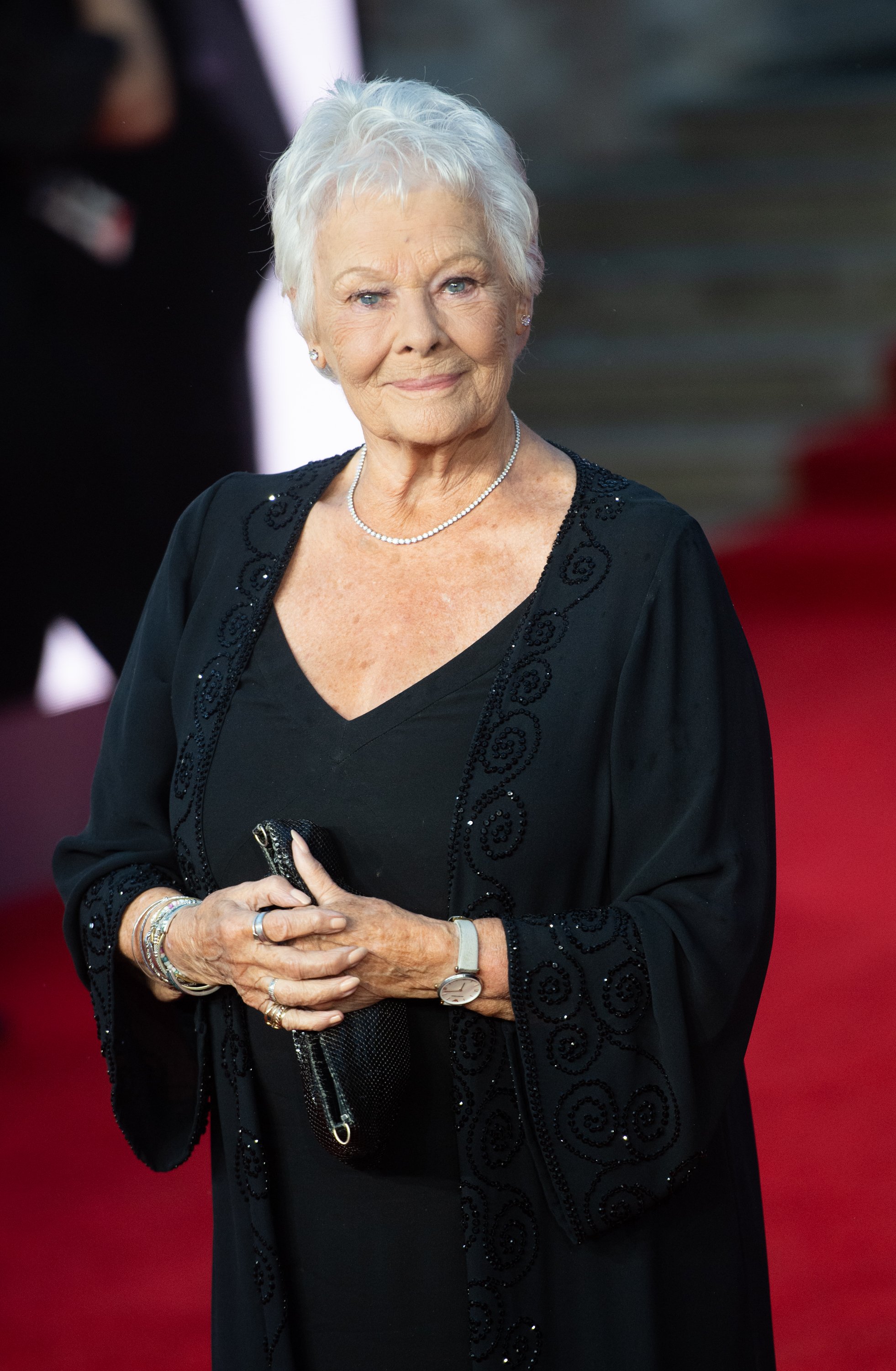 Judi Dench attends the "No Time To Die" World Premiere at Royal Albert Hall on September 28, 2021, in London, England. | Source: Getty Images