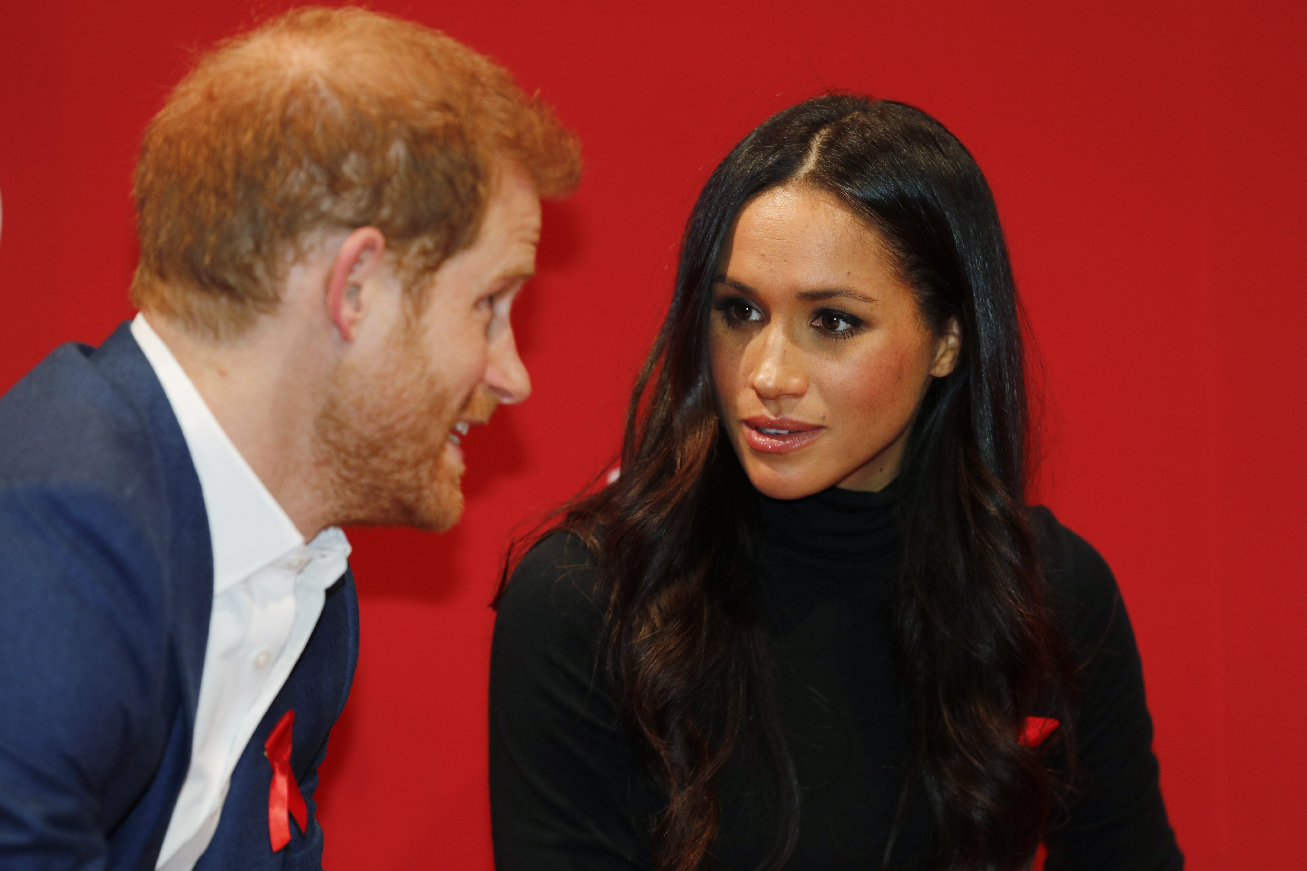 Prince Harry & Meghan Markle at the Terrence Higgins Trust World AIDS Day charity fair on Dec. 1, 2017 in England | Photo: Getty Images