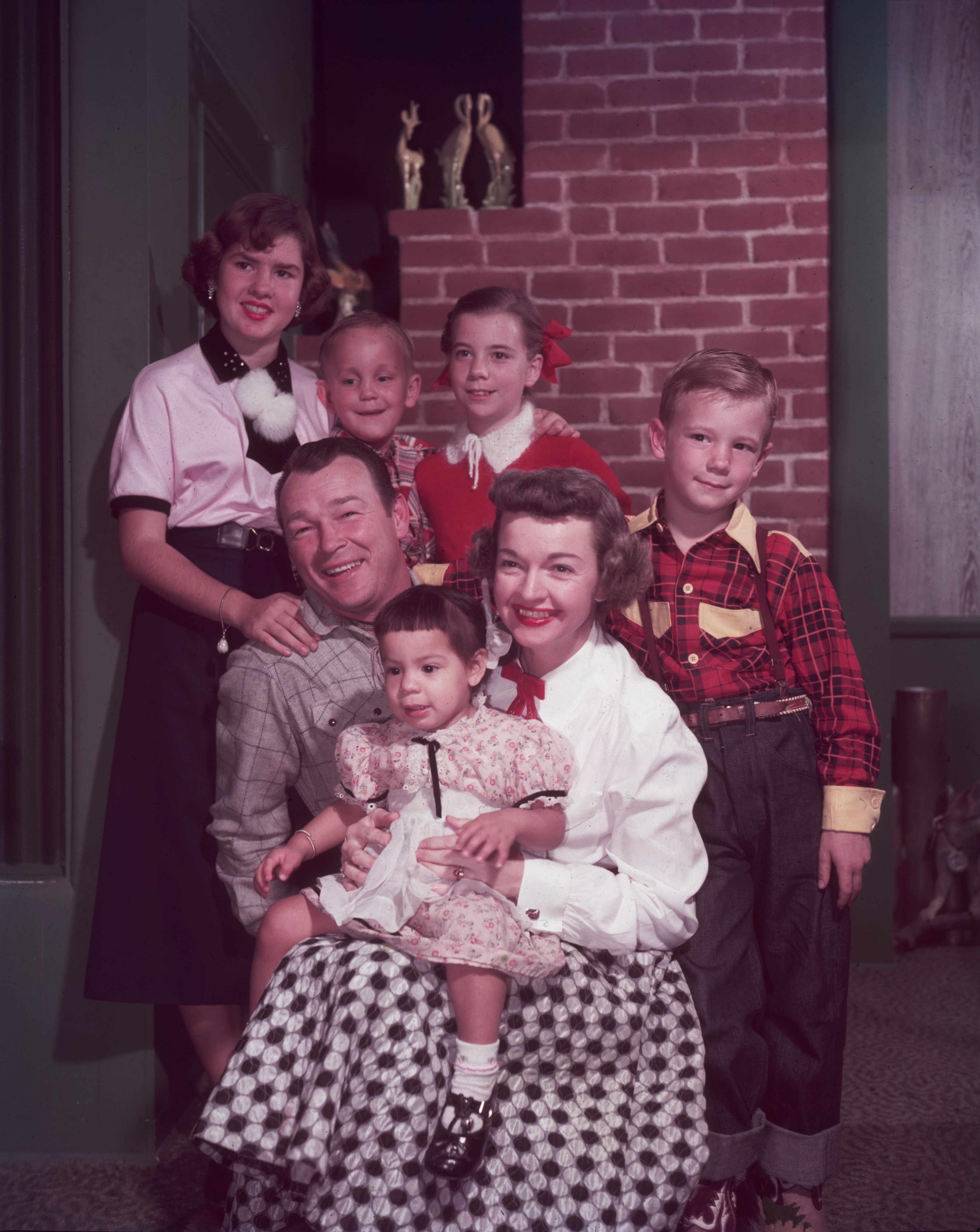 Roy Rogers and Dale Evans posing with their children. | Source: Getty Images
