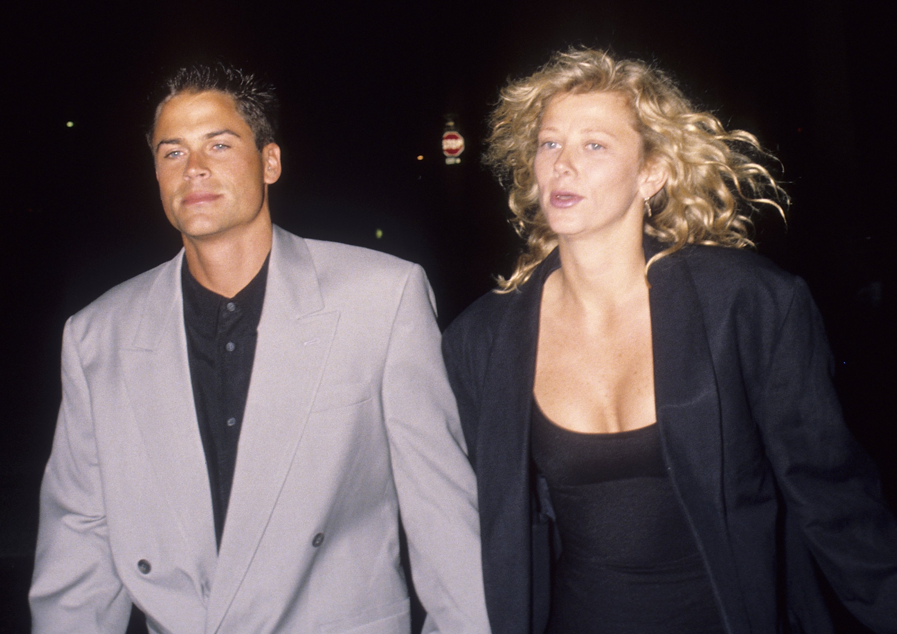 Lowe and Berkoff attend the "Wild at Heart" Universal City Premiere in Universal City, California in 1990. | Source: Getty Images