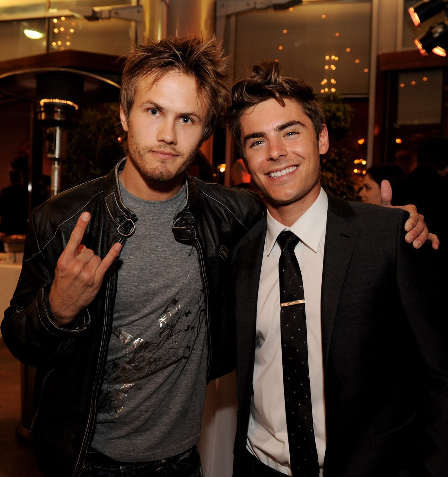 Jesse Kristofferson and Zac Efron at the "Charlie St. Cloud" premiere afterparty on July 20, 2010, in Los Angeles, California. | Source: Getty Images