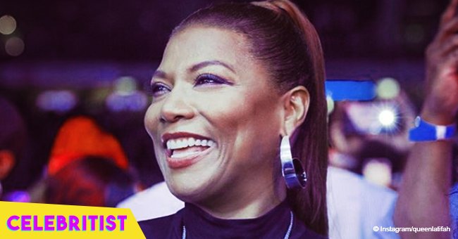 Queen Latifah stops hearts while holding large, bald eagle on her arm in recent pic 