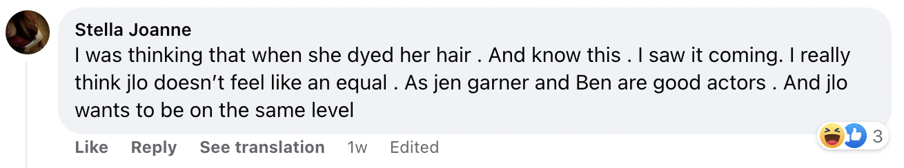 Comments about Jennifer Lopez's outfit | Facebook.com/Page Six