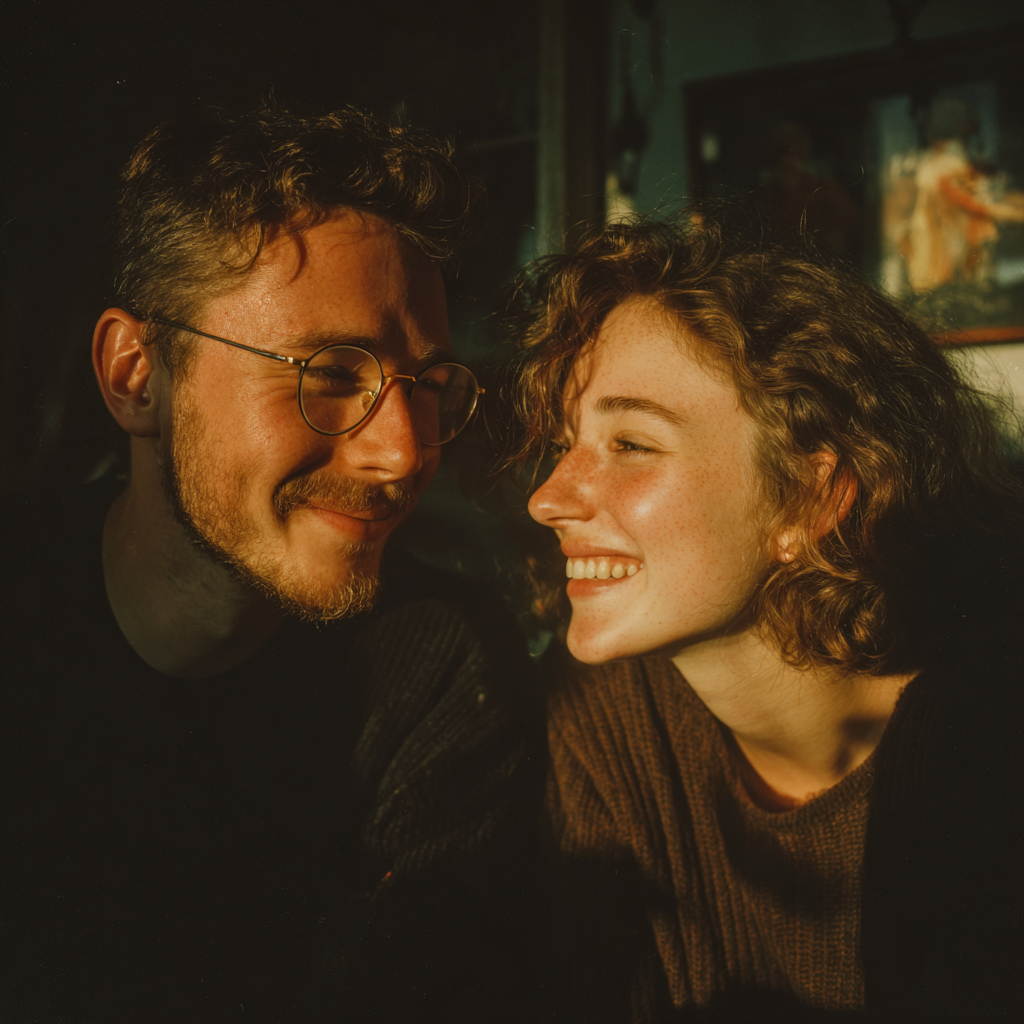 A happy couple bonding | Source: Midjourney