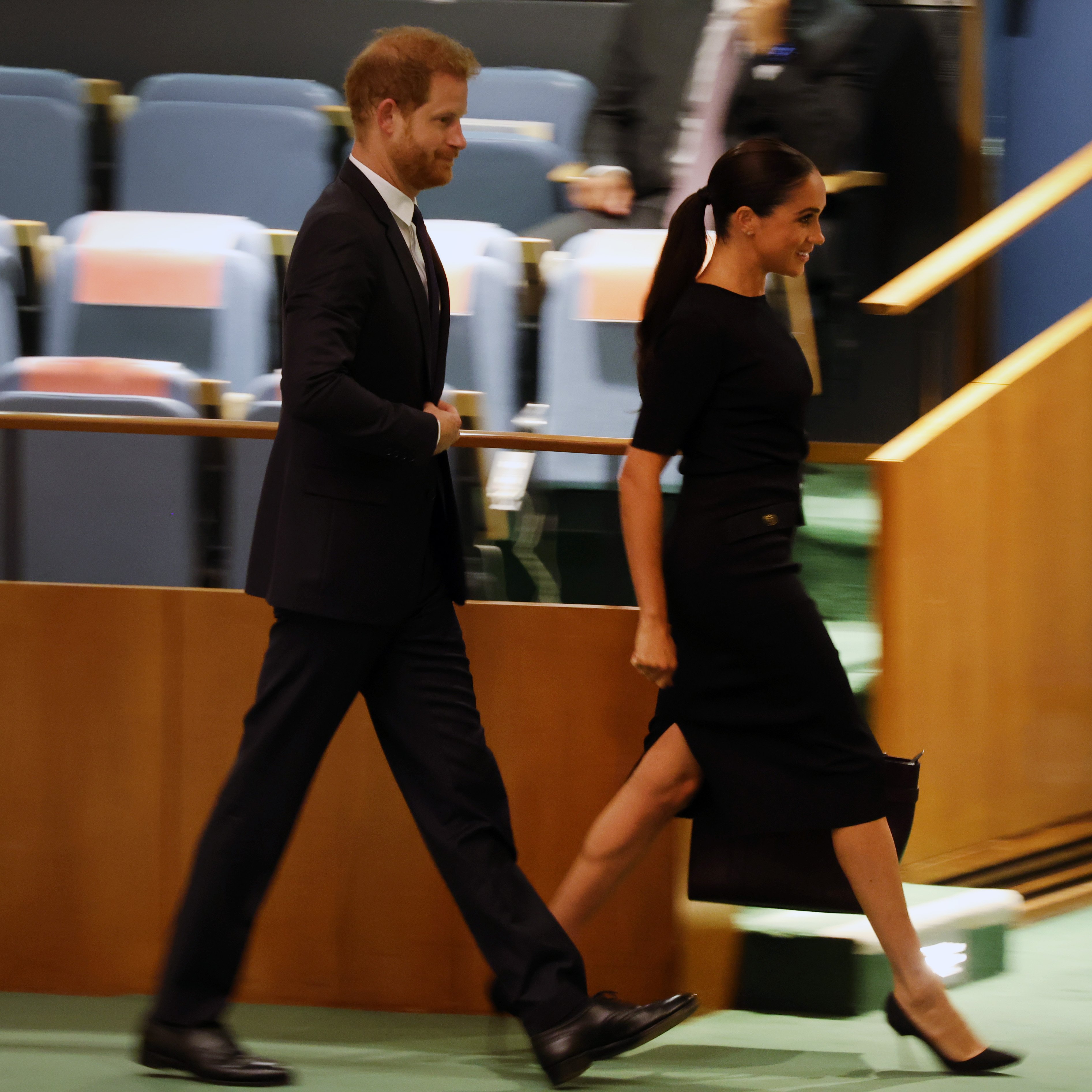 Prince Harry and his wife Meghan Markle attend the United Nations (UN) general assembly during the UN's annual celebration of Nelson Mandela International Day on July 18, 2022 . New York City.  | Source: Getty Images