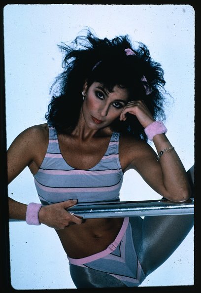 Cher Wearing Aerobics Gear. | Photo: Getty Images.