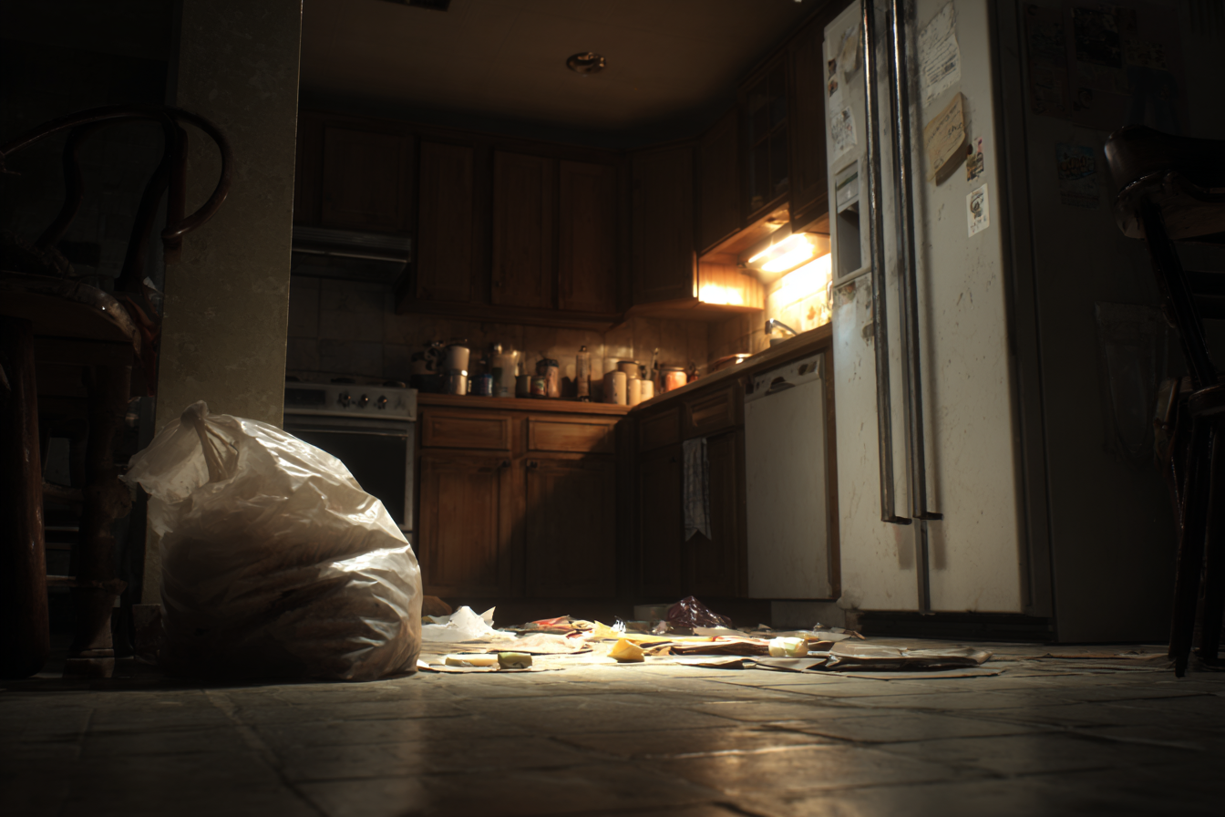 A trash bag in a kitchen | Source: Midjourney