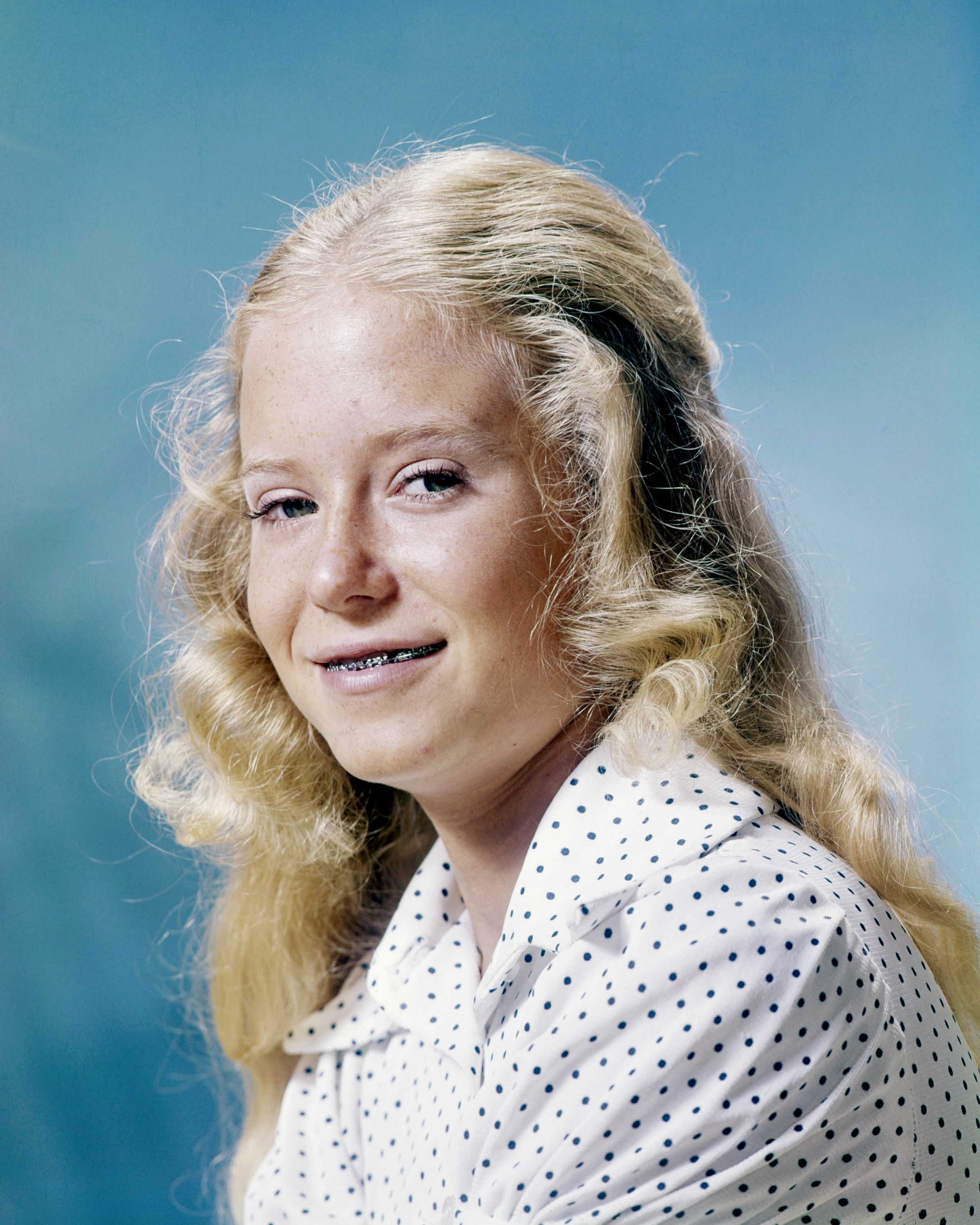 Eve Plumb, circa 1972. Plumb is best known for playing Jan Brady in the American TV series 'The Brady Bunch'. | Source: Getty Images