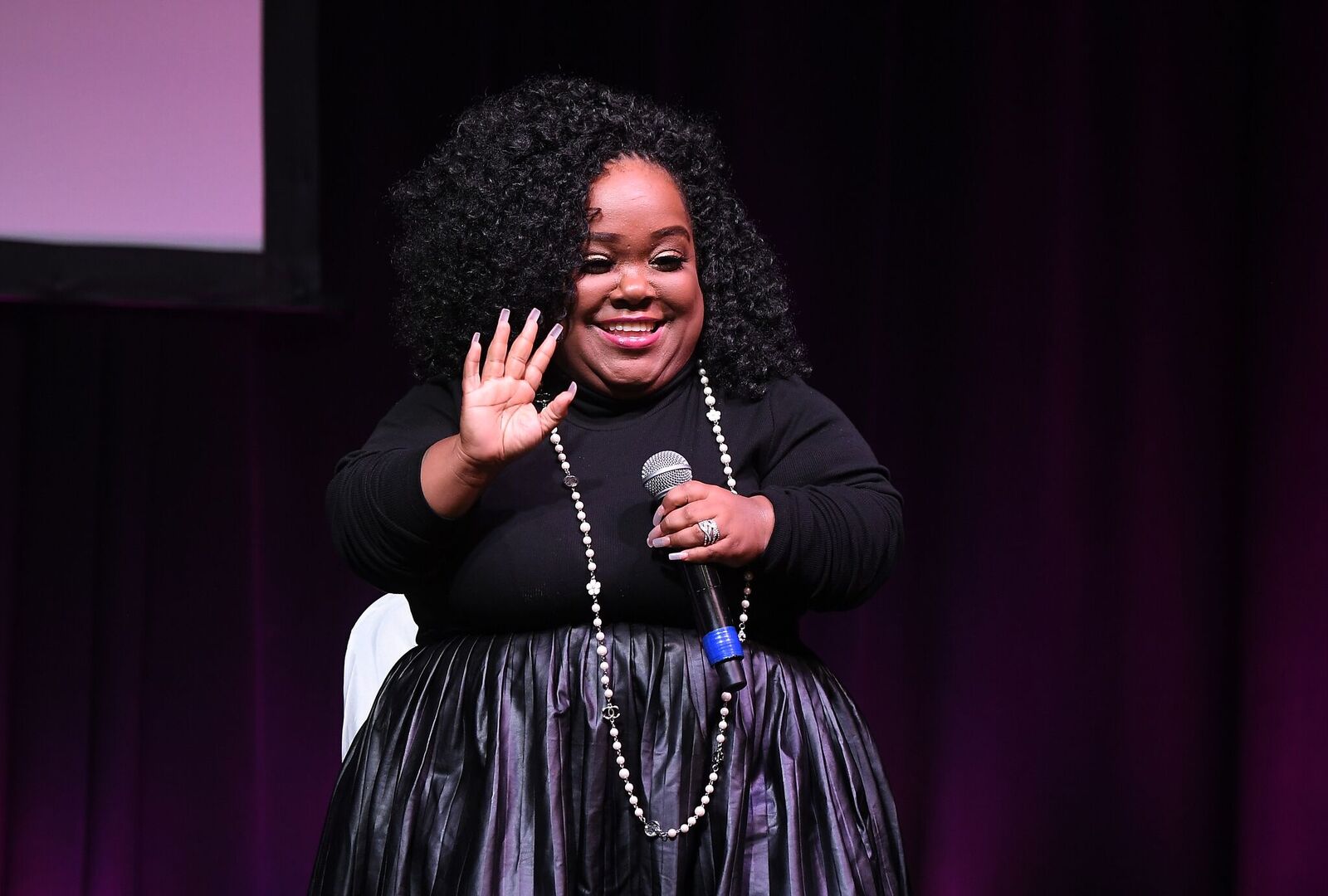 Ashley "Minnie" Ross onstage at the Atlanta Ultimate Women's Expo on November 10, 2019, in Georgia | Photo: Paras Griffin/Getty Images