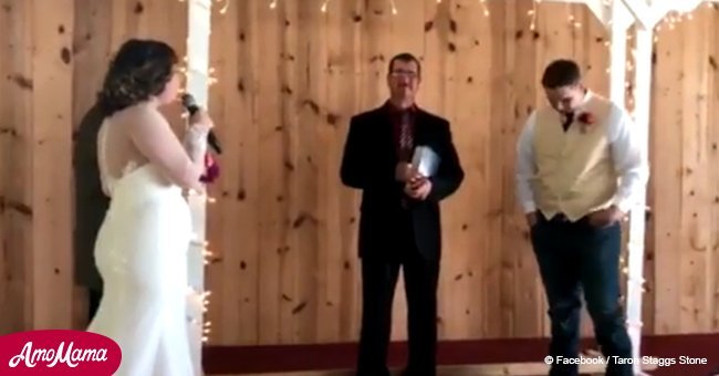 Groom breaks down in tears after wife's sweet serenade with beloved Elvis song