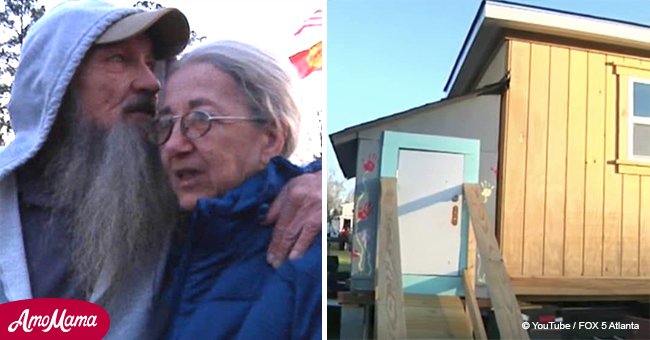 Veteran couple sleep in freezing cold every night until kids build and donate them a home