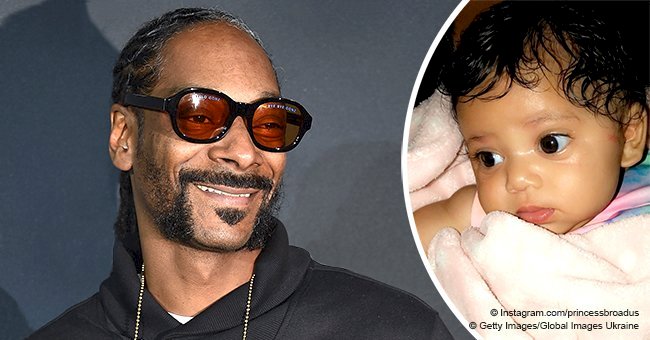 Snoop Dogg's baby granddaughter melts hearts with her head full of hair in adorable photo