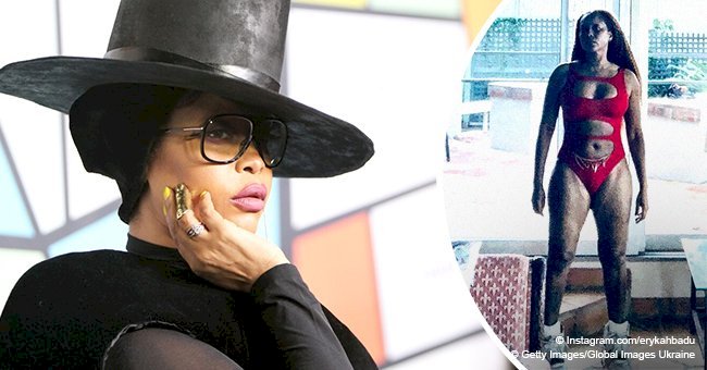 Erykah Badu praised for showing off her snatched body in skimpy swimsuit in new photo