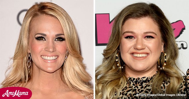 Carrie Underwood and Kelly Clarkson show off their friendship on RDMA red carpet