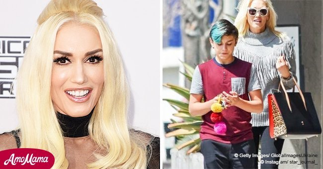 Gwen Stefani's oldest son stuns with colored hair as he joins famous mom on a lunch date 