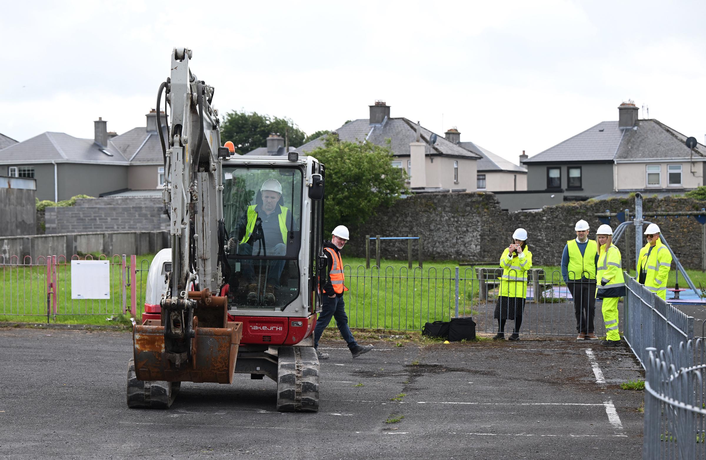 Work begins on the excavation of the former Bon Secours Mother and Baby Home site on June 16, 2025, in Tuam, Ireland | Source: Getty Images