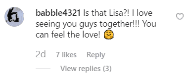 A fan's comment on Momoa's post; expressing happiness to see him and Lisa together | Source: Instagram/prideofgypsies