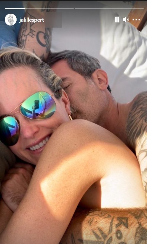 Laeticia Hallyday et Jalil Lespert. | Photo : Story Instagram Jalil Lespert