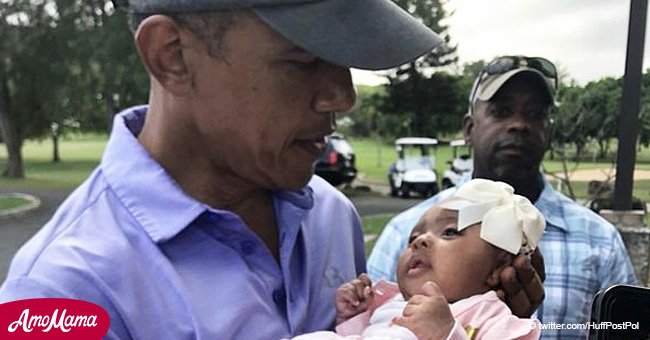 Barack Obama embraces his little baby fan and it’s looks too cute (video)