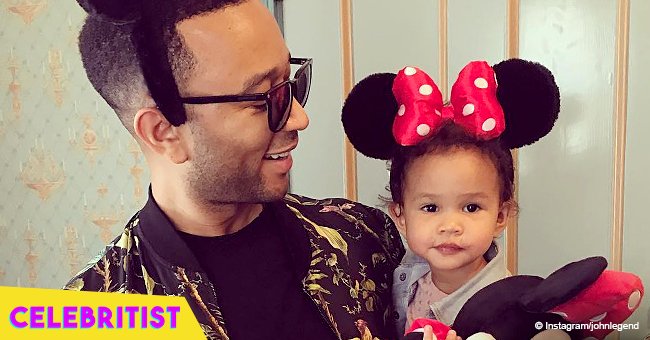  John Legend warms hearts with pic of look-alike dad playing with baby Luna