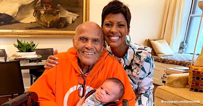 See Tamron Halls Adorable Photo Of Baby Moses With 92 Year Old Harry