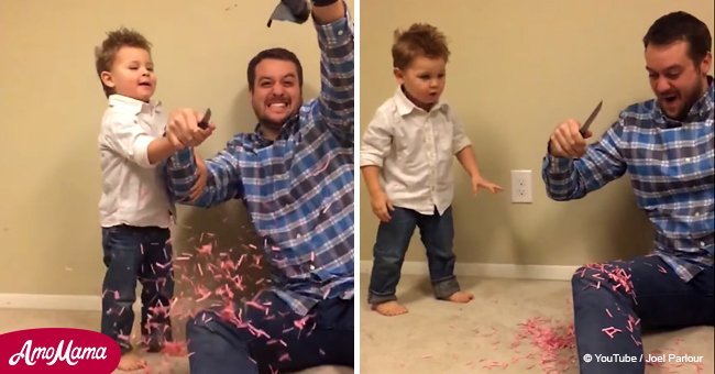 Toddler finds out he will have a little sister. We bet you cannot predict the boy's reaction