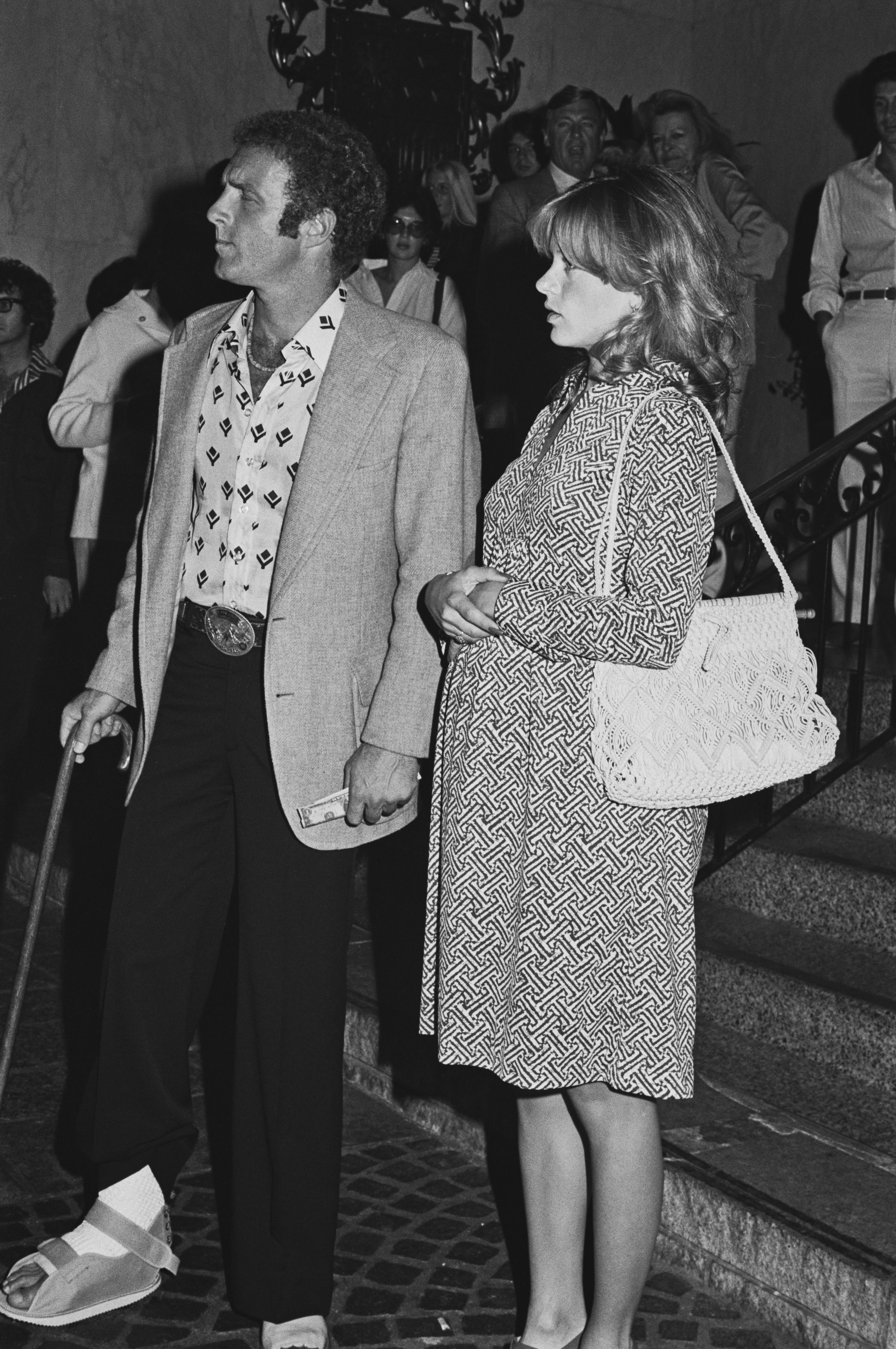James Caan and Sheila Caan at a party thrown for US Presidential candidate for the Democratic Party Jimmy Carter at the Beverly Wilshire Hotel on August 21, 1976, in Beverly Hills, California. | Source: Getty Images