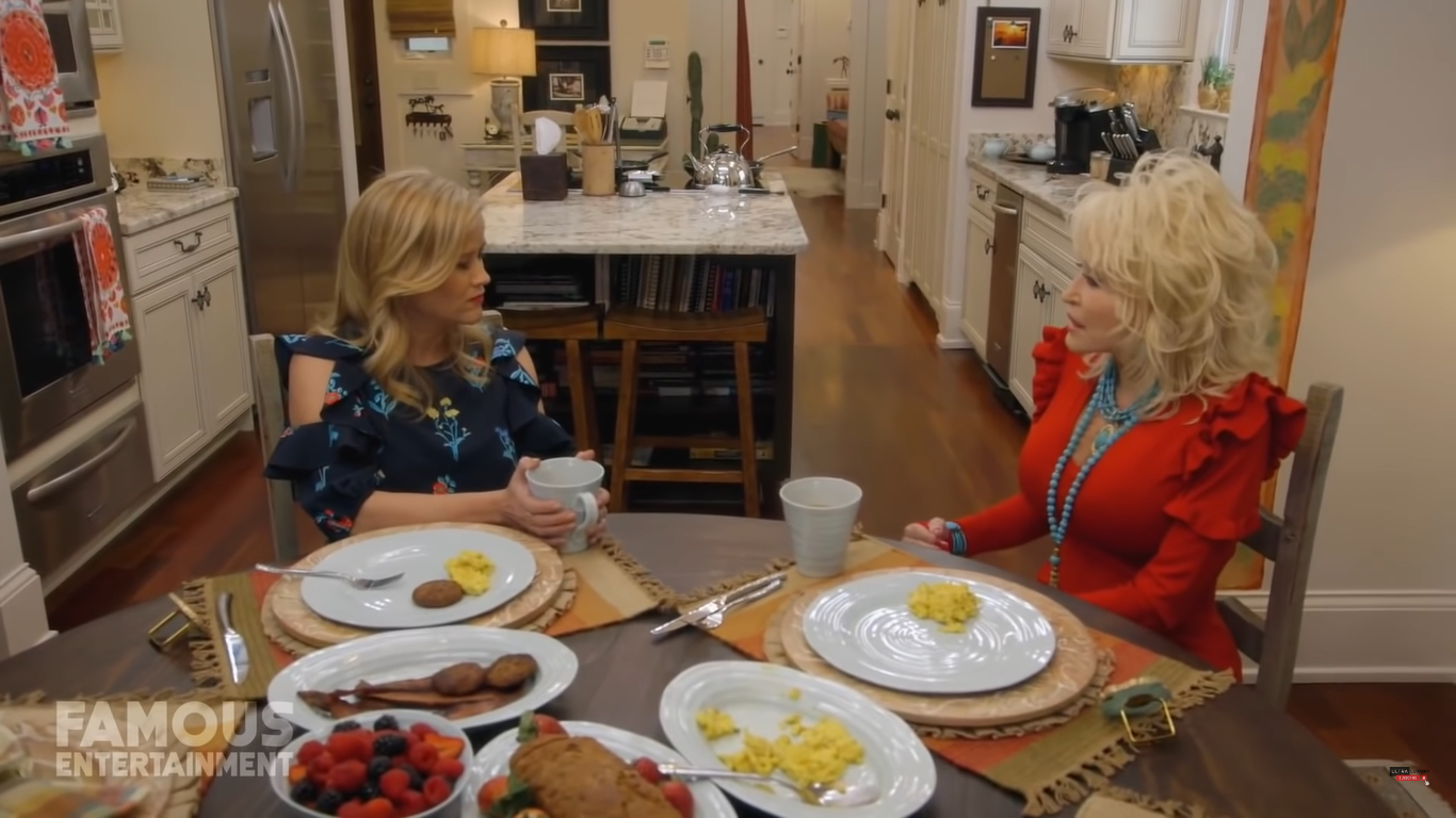 Reese Witherspoon and Dolly Parton appear on the "Shine On" YouTube series | Source: YouTube/FamousLuxury