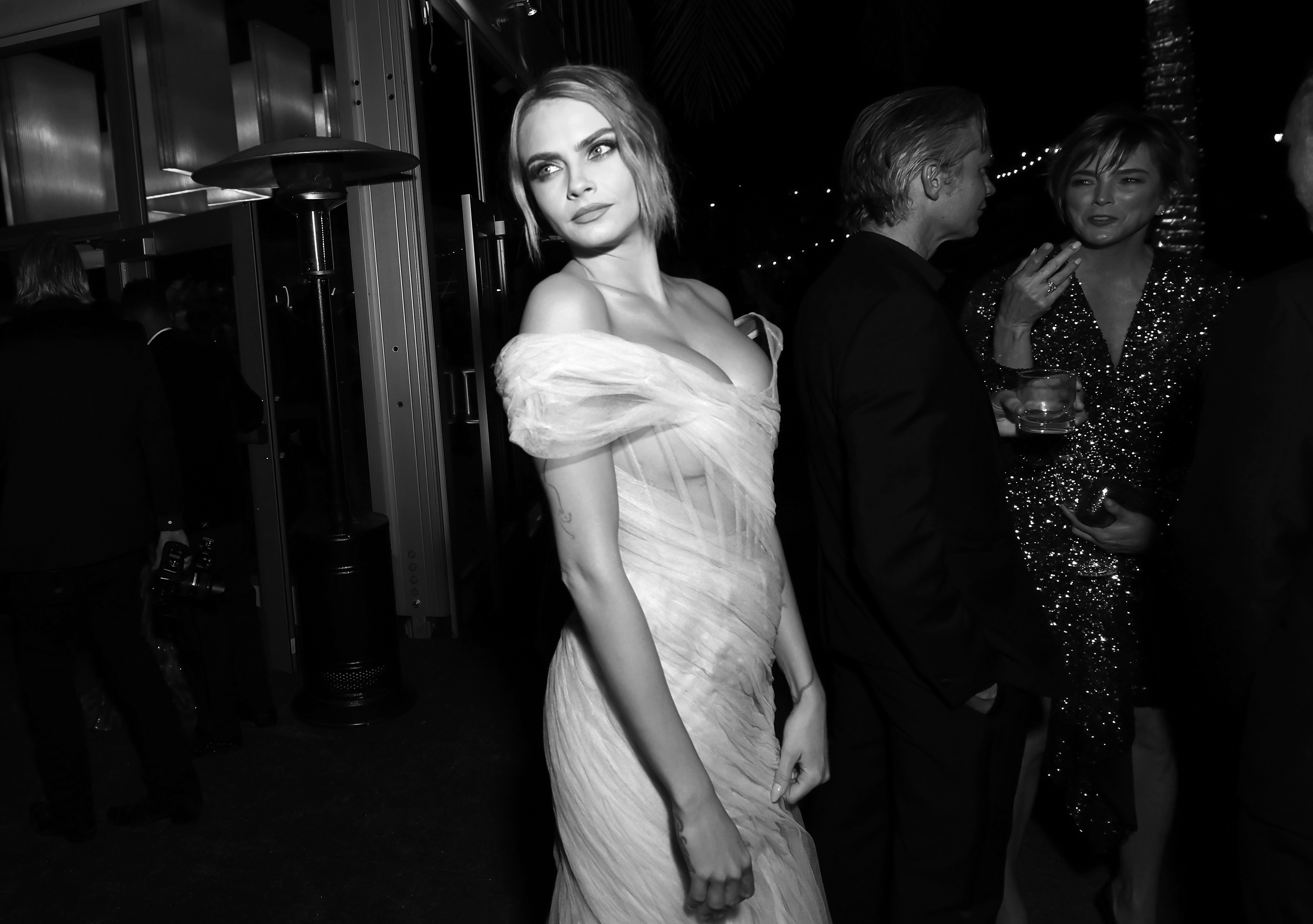Cara Delevingne is pictured at the 2023 Vanity Fair Oscar Party Hosted By Radhika Jones at Wallis Annenberg Center for the Performing Arts on March 12, 2023, in Beverly Hills, California | Source: Getty images