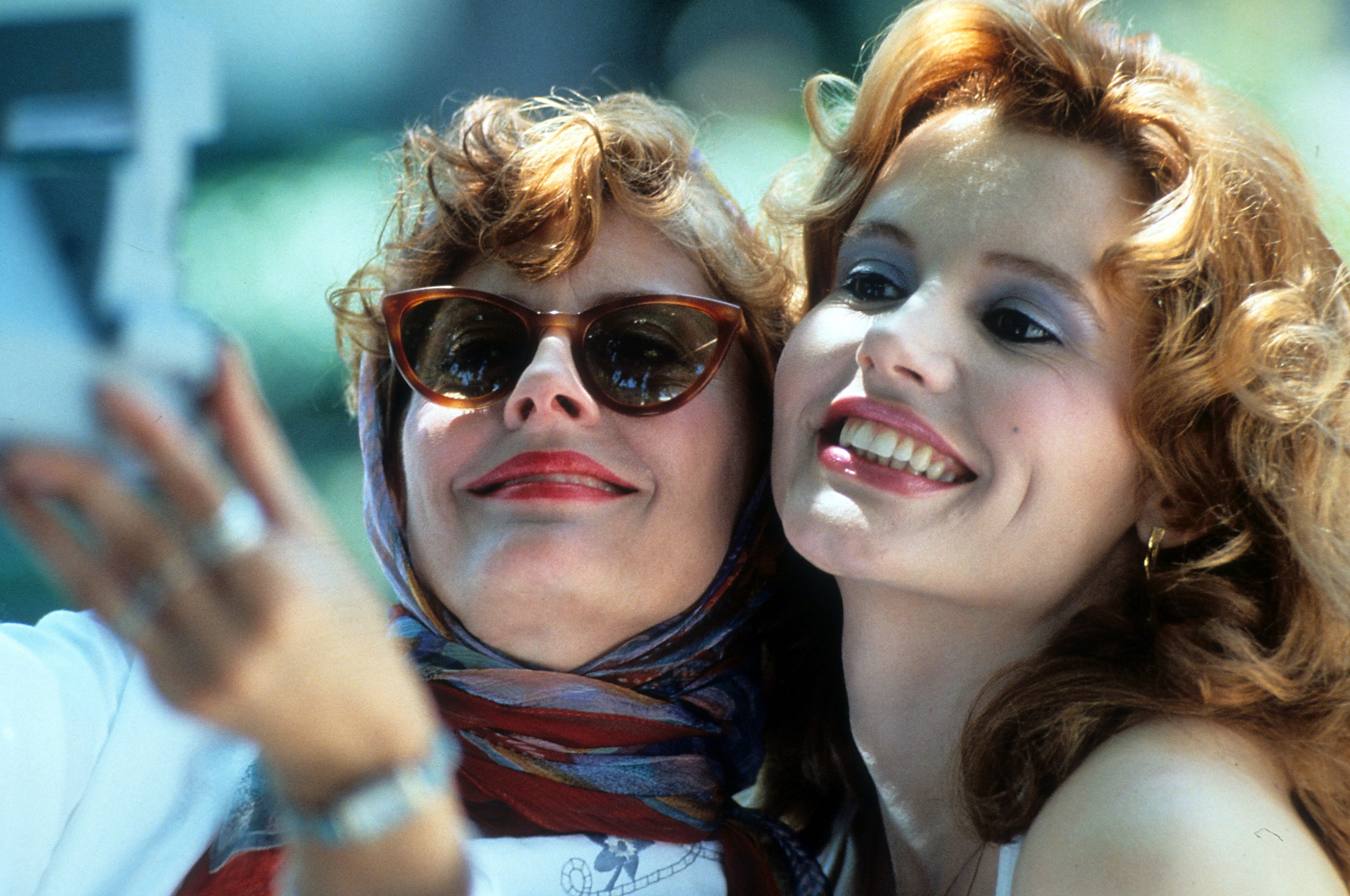 Susan Sarandon and Geena Davis in a scene from the film "Thelma & Louise," 1991 | Source: Getty Images
