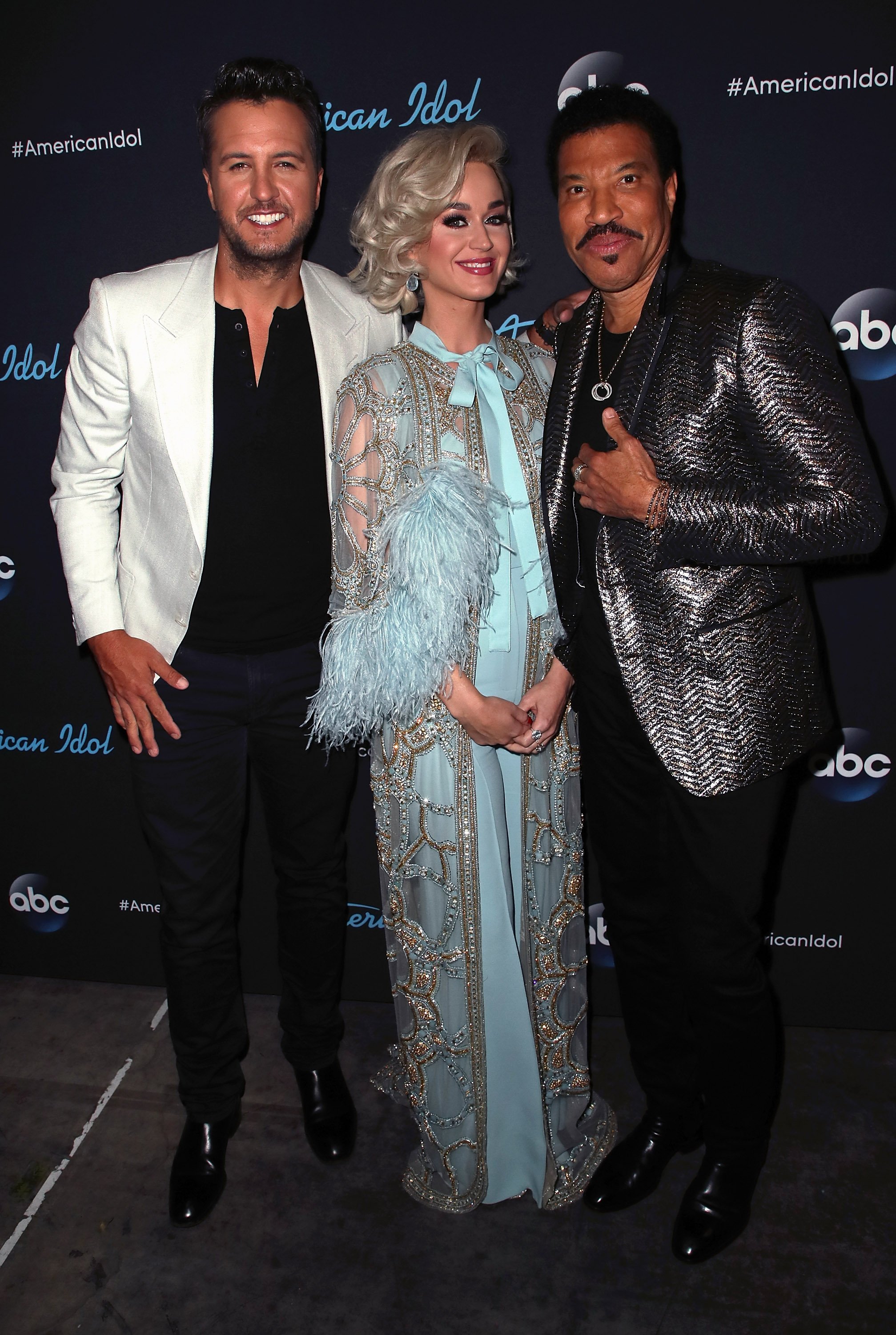 Luke Bryan, Katy Perry and Lionel Richie attend ABC's "American Idol" on May 20, 2018, in Los Angeles, California. | Source: Getty Images.