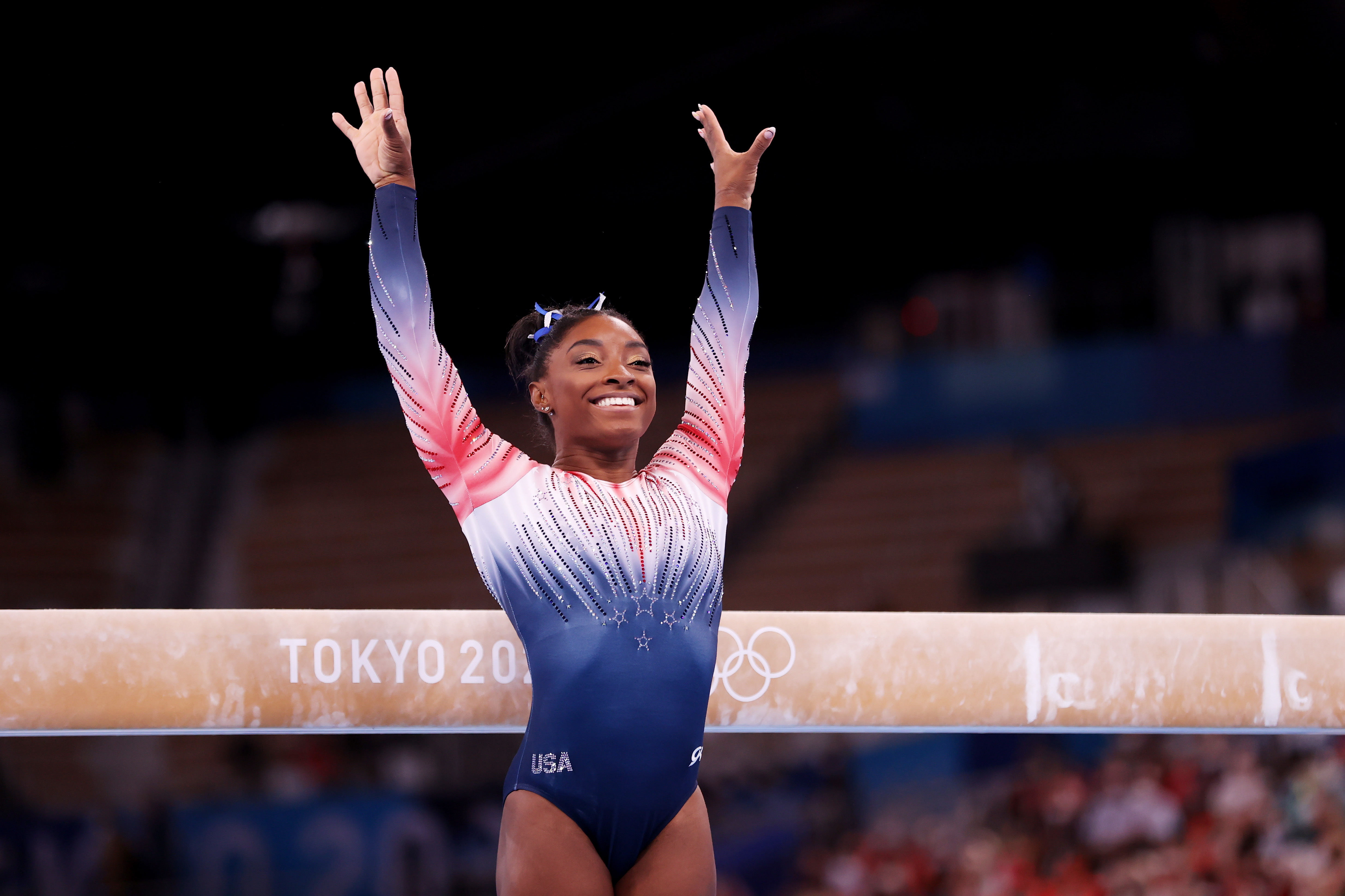 Simone Biles at Ariake Gymnastics Centre on, August 3, 2021, in Tokyo, Japan | Source: Getty Images
