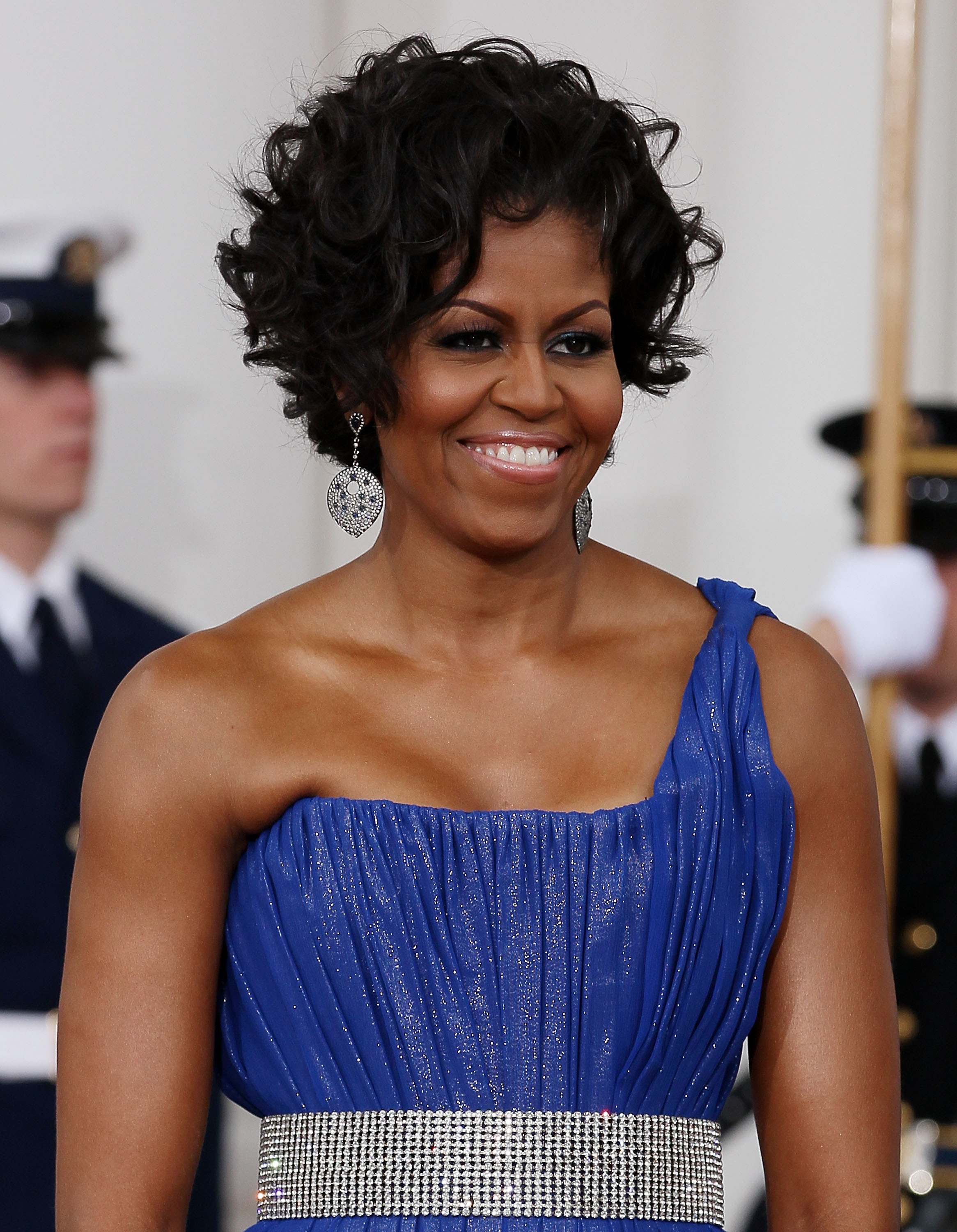 Michelle Obama pictured during a State Dinner at the White House on May 19, 2010, in Washington, D.C. | Source: Getty Images