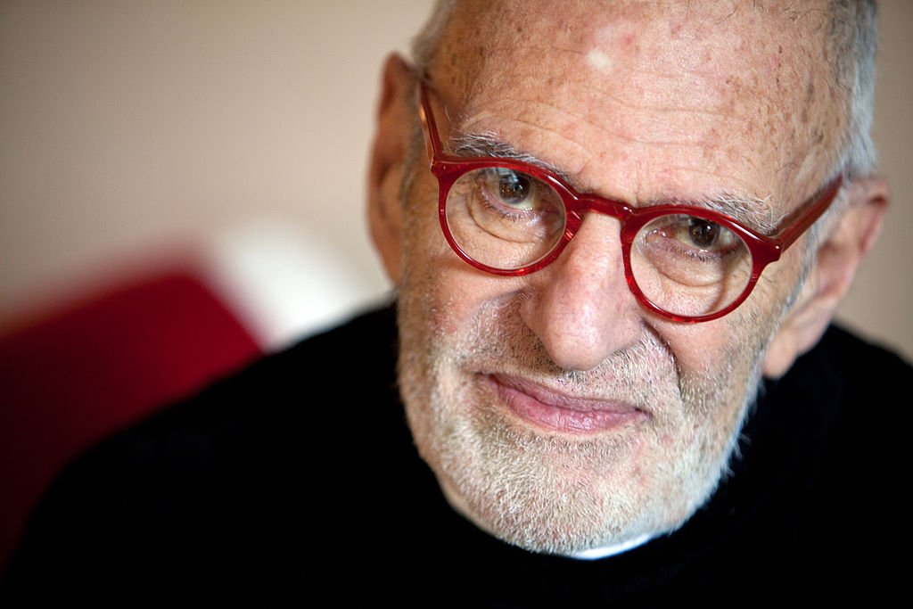 Playwright Larry Kramer of the production 'The Normal Heart' in his apartment in Manhattan, New York on April 22, 2012 | Photo: GettyImages
