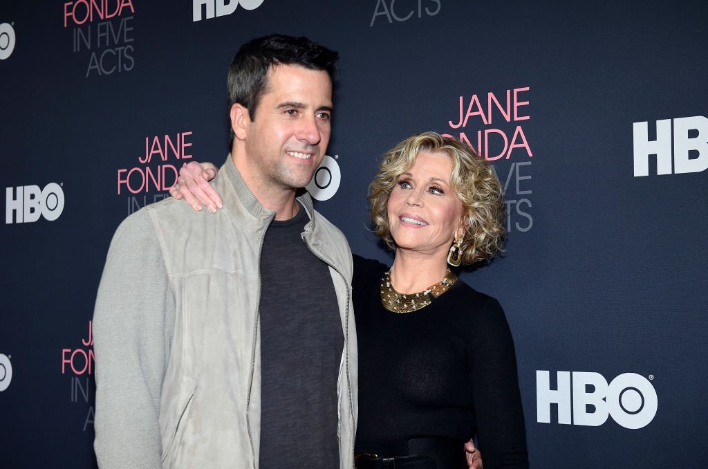 Jane Fonda (R), and her son Troy Garity attend the premiere of HBO documentary film "Jane Fonda In Five Acts " at Hammer Museum | Getty Images