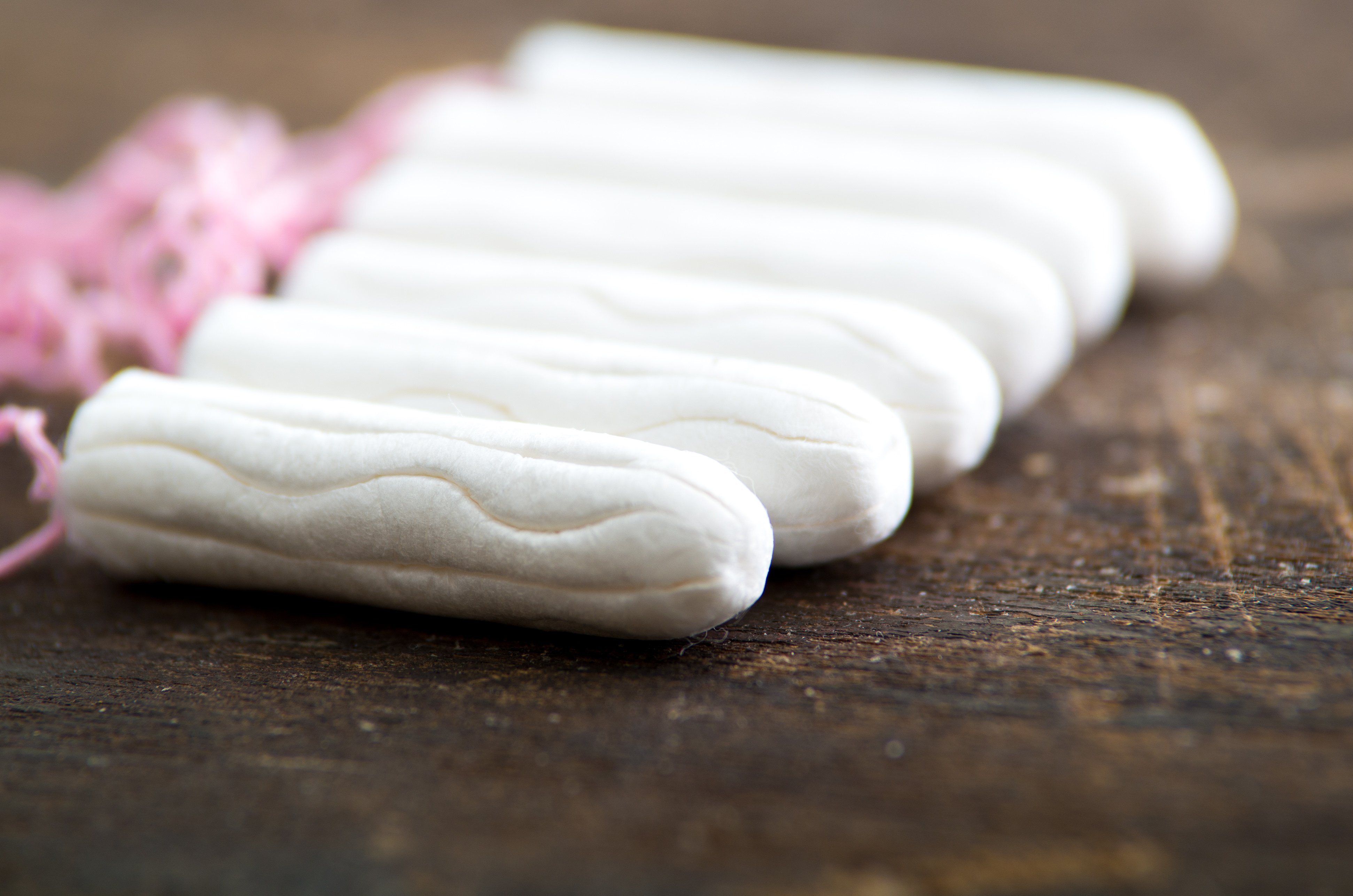 A set of sanitary tampons on the table. | Source: Shutterstock