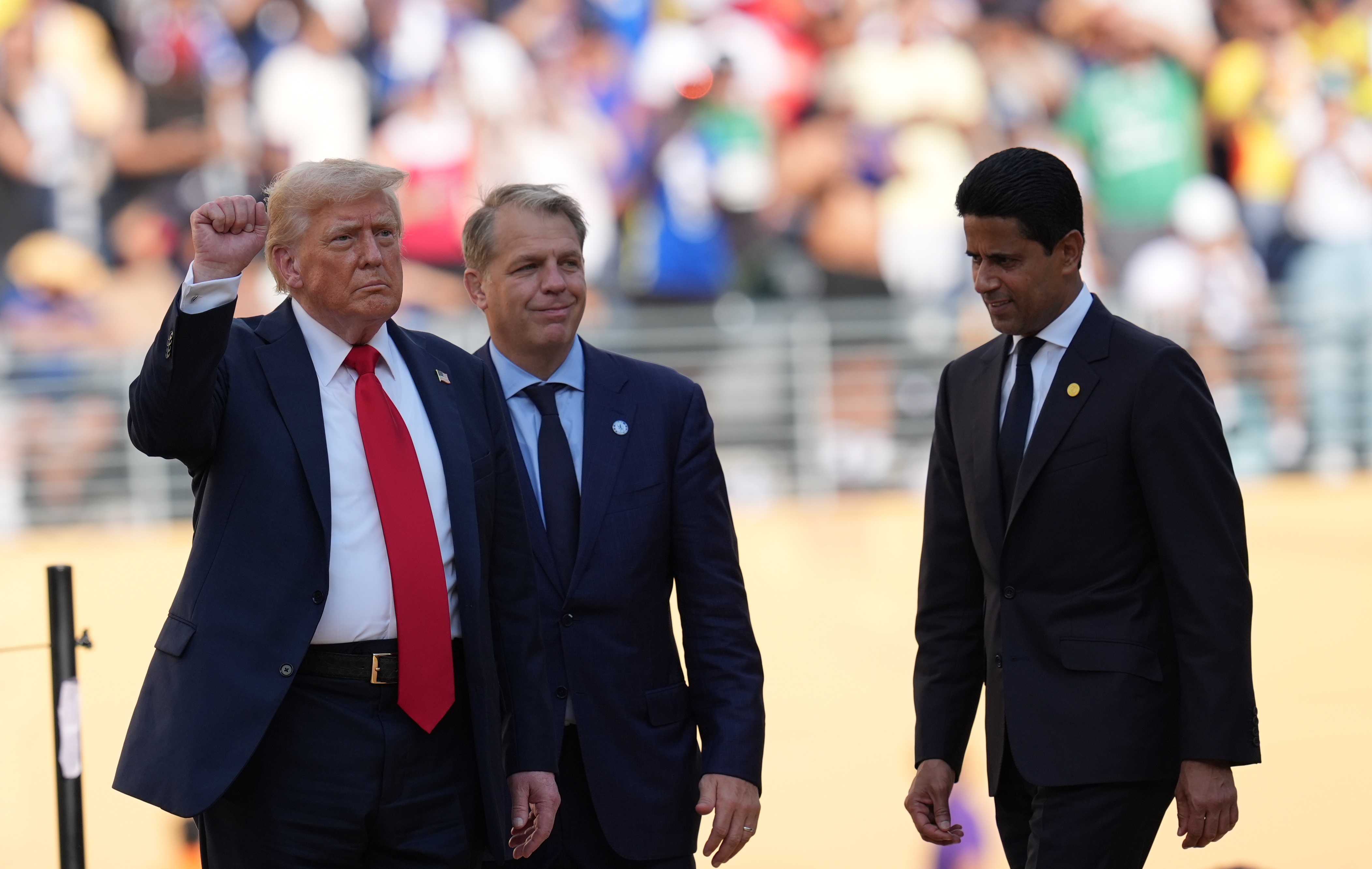 President Donald Trump following the FIFA Club World Cup final match between PSG and Chelsea at MetLife Stadium on July 13, 2025, in New Jersey. | Source: Getty Images