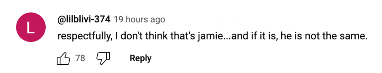 A fan's comment on a Jamie Foxx boat sighting uploaded on July 10, 2023 | Source: YouTube/TMZ