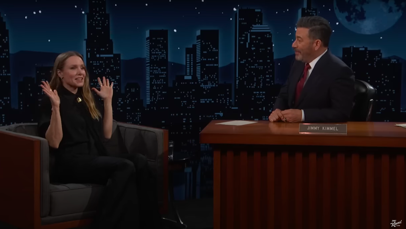 Kristen Bell and Jimmy Kimmel | Source: YouTube/Jimmy Kimmel Live