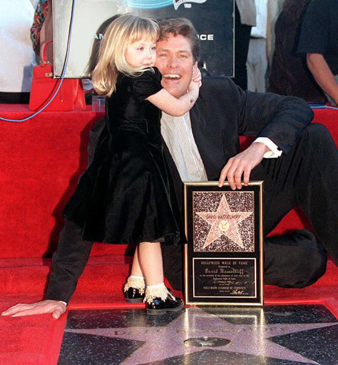 David Hasselhoff and his daughter Hayley in Los Angeles in 1996 | Source: Getty Images