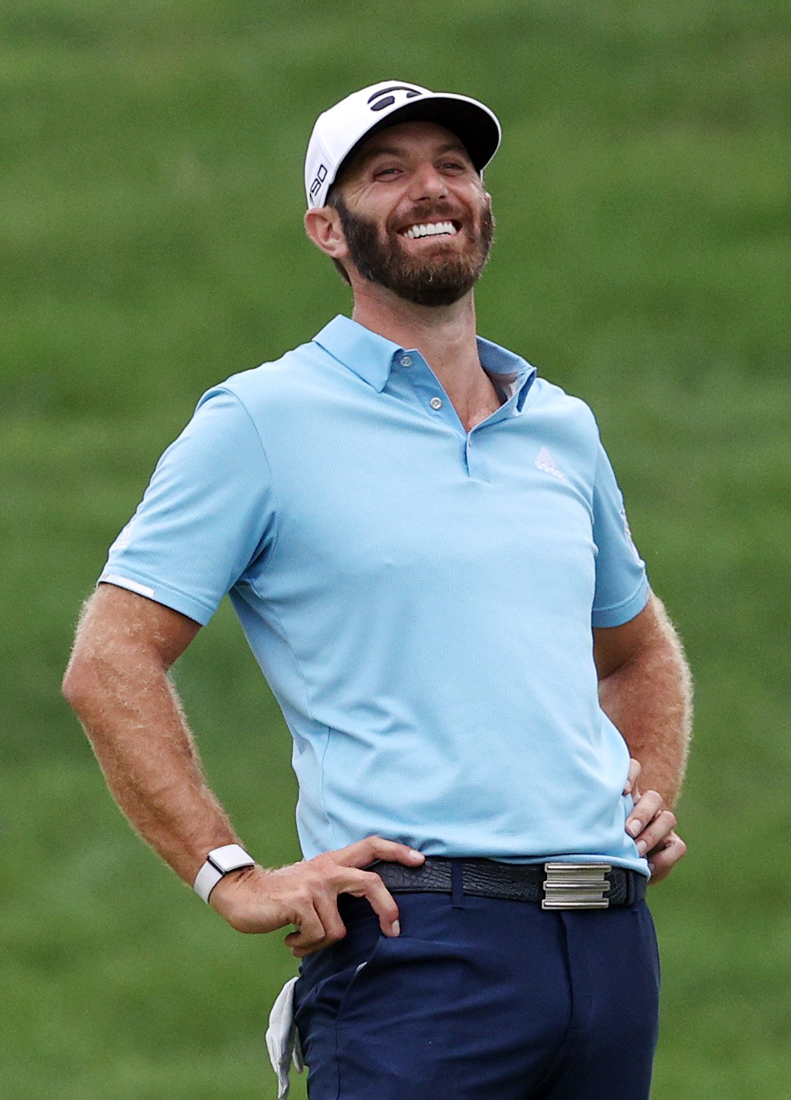 Dustin Johnson plays at the Travelers Championship on June 28, 2020, in Cromwell, Connecticut. | Source: Getty Images.