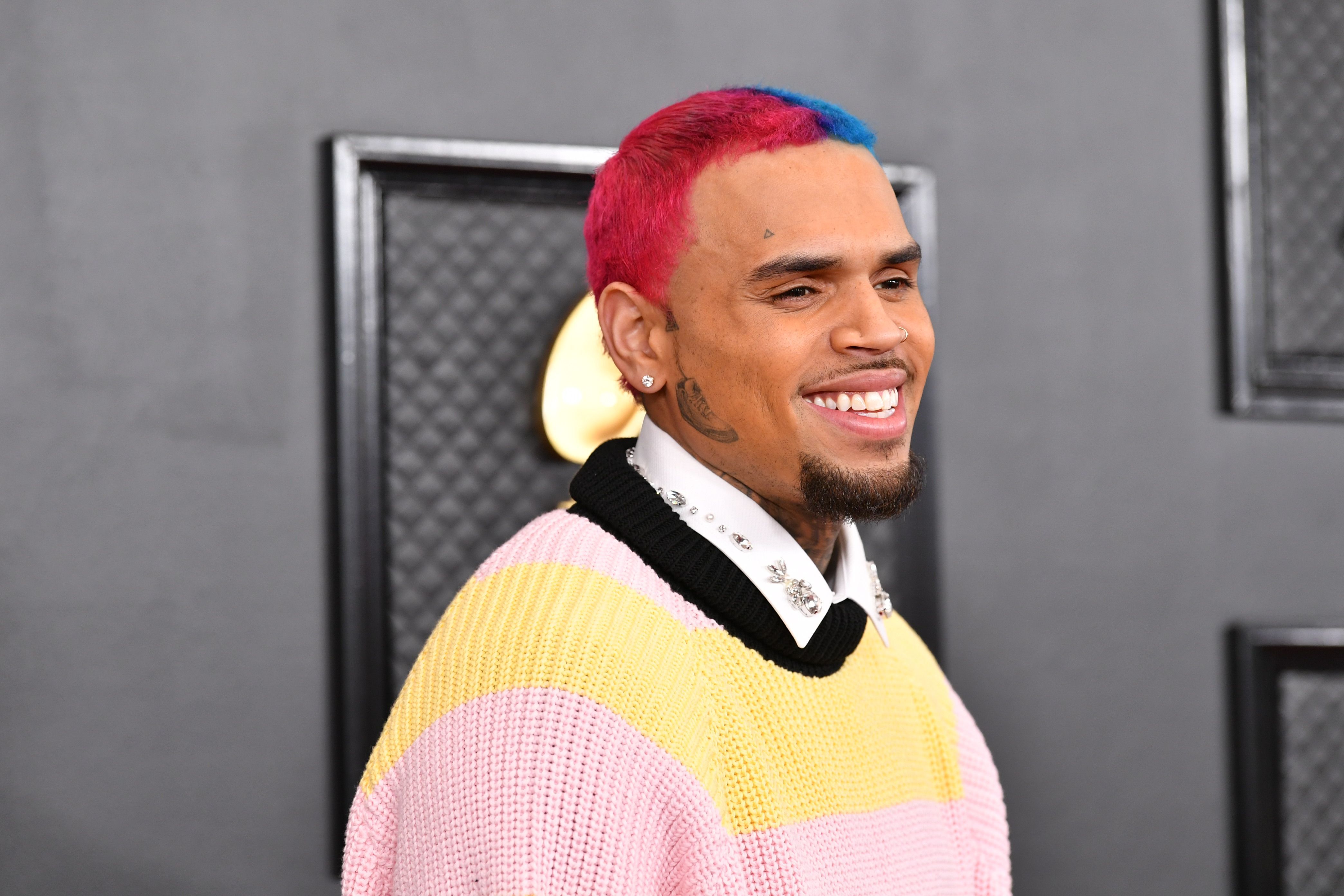 Chris Brown during the 62nd Annual Grammy Awards at Staples Center on January 26, 2020 in Los Angeles, California. | Source: Getty Images
