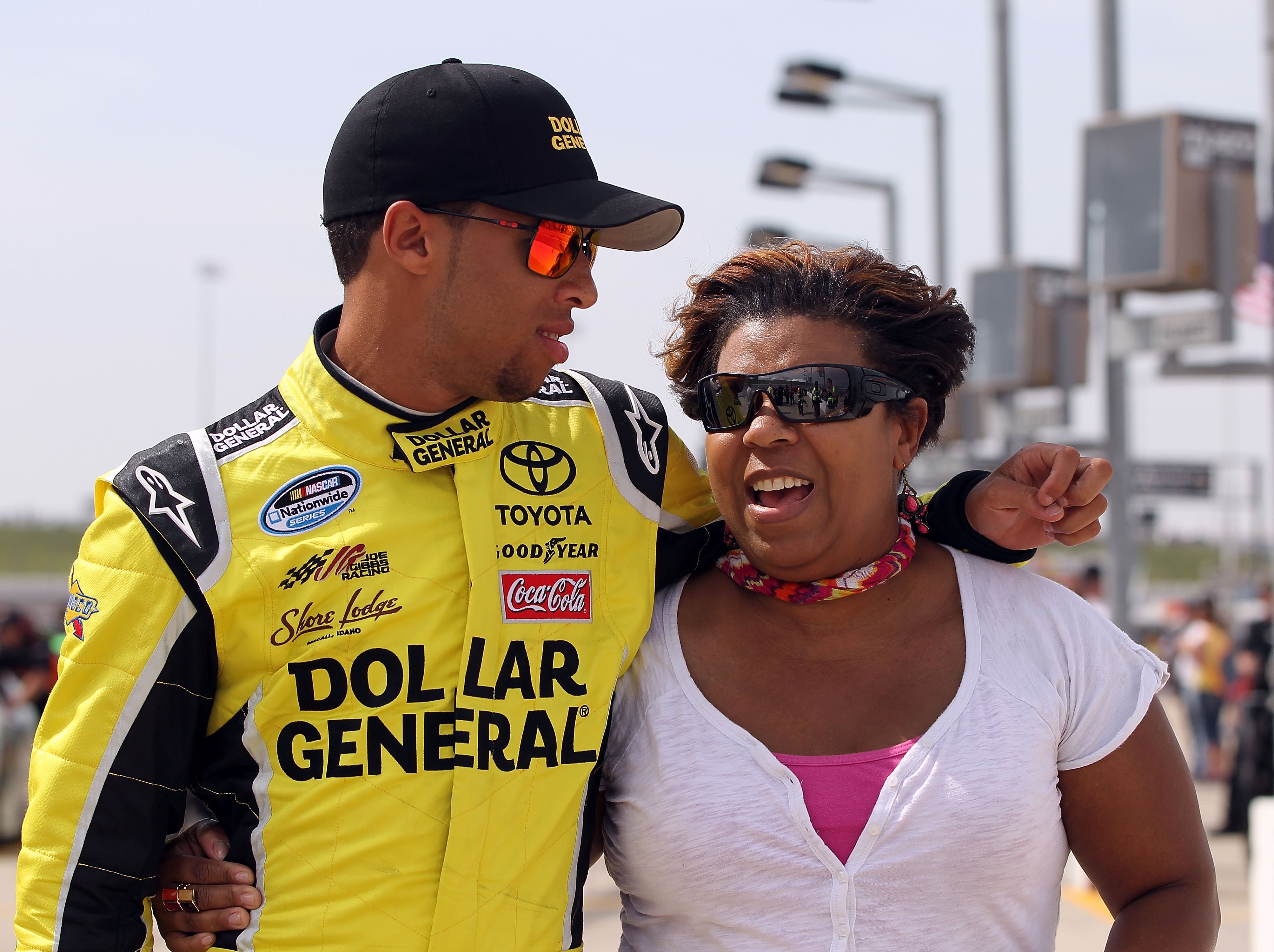 Darrell 'Bubba' Wallace, Jr. and Desiree Wallace at the Pioneer Hi-Bred 250 race on May 19, 2012, in Iowa | Source: Getty Images