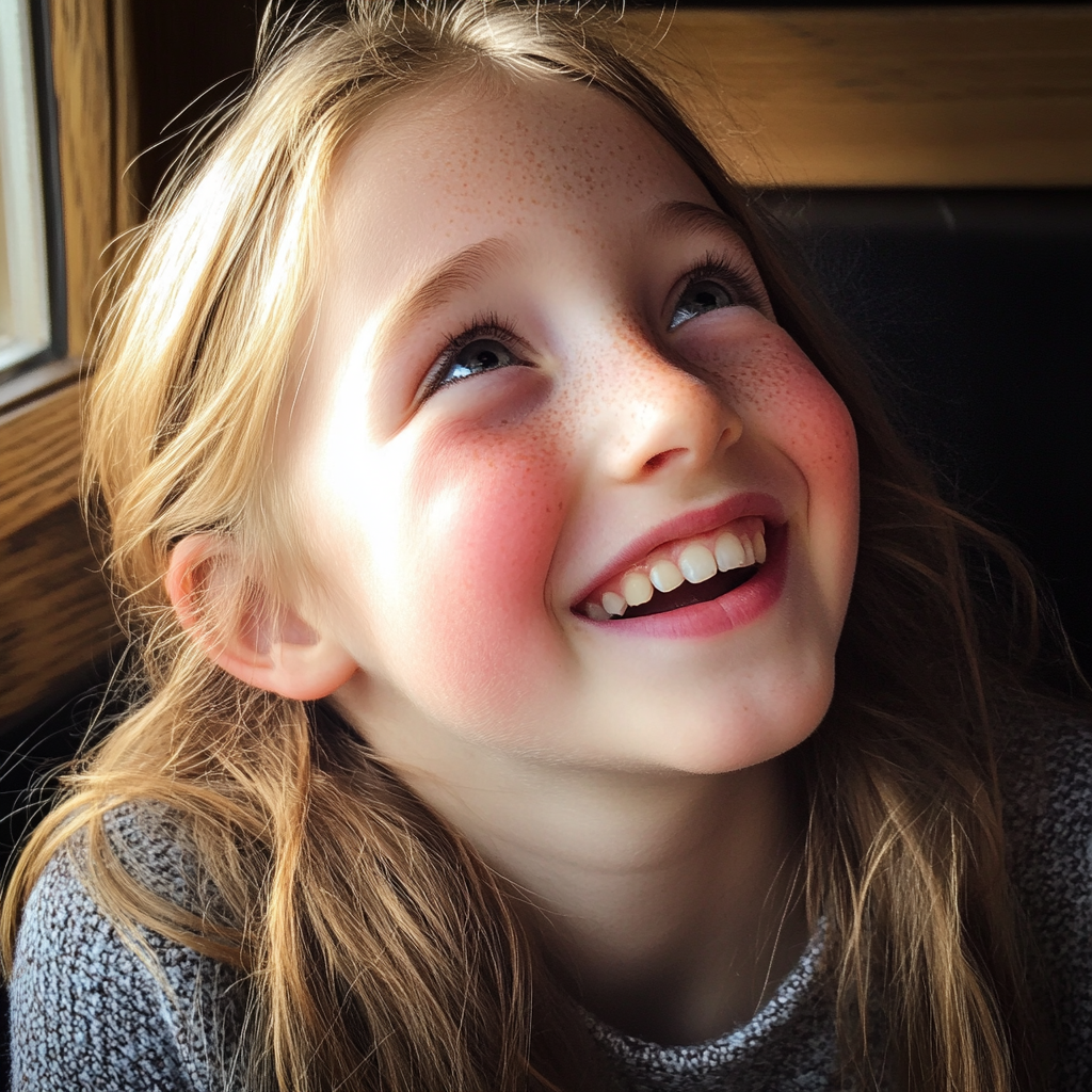 A happy little girl | Source: Midjourney