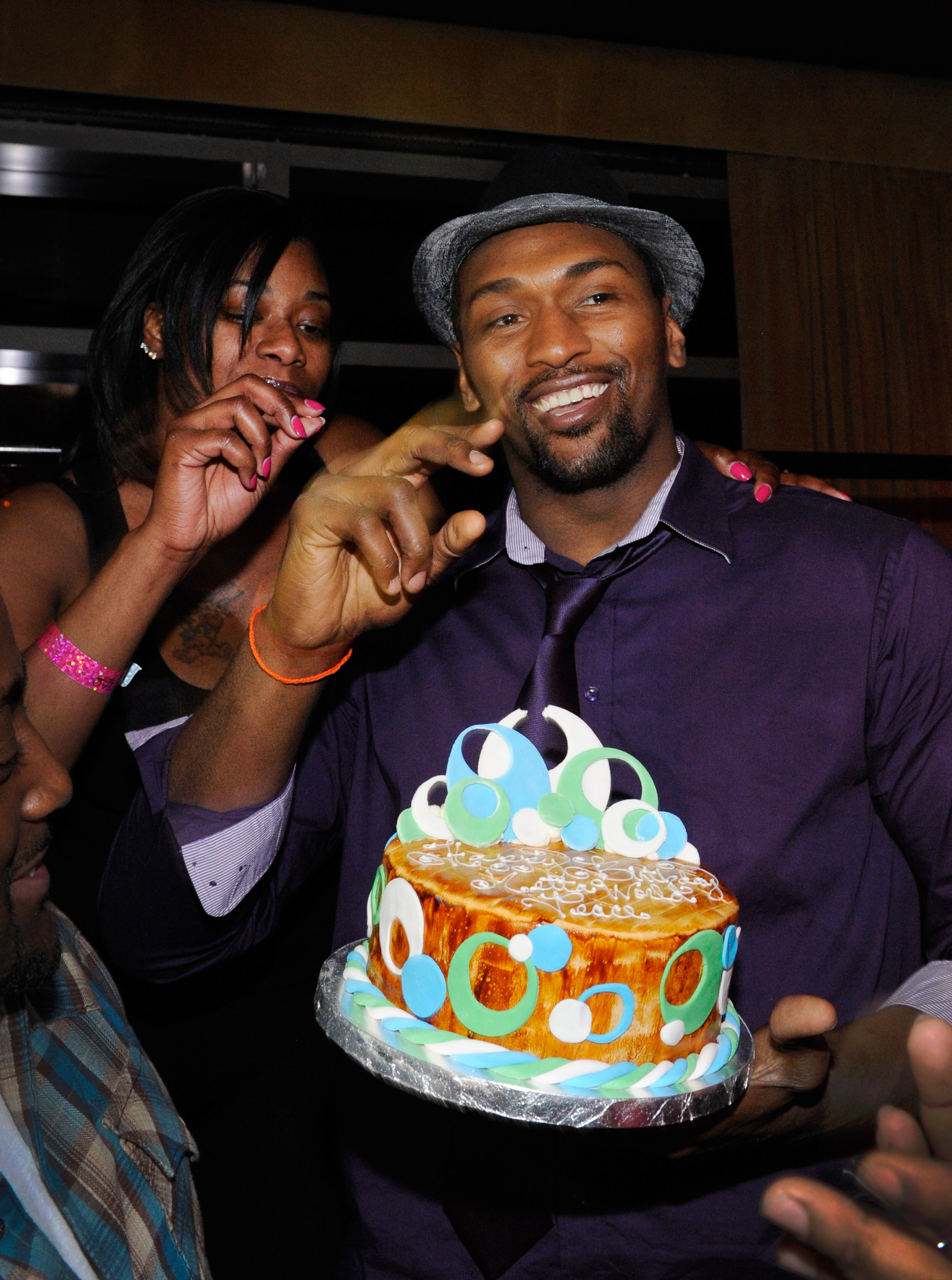 Kimsha Artest celebrates Metta World Peace's birthday at the Lavo Nightclub at The Palazzo on November 12, 2011, in Las Vegas, Nevada. | Source: Getty Images