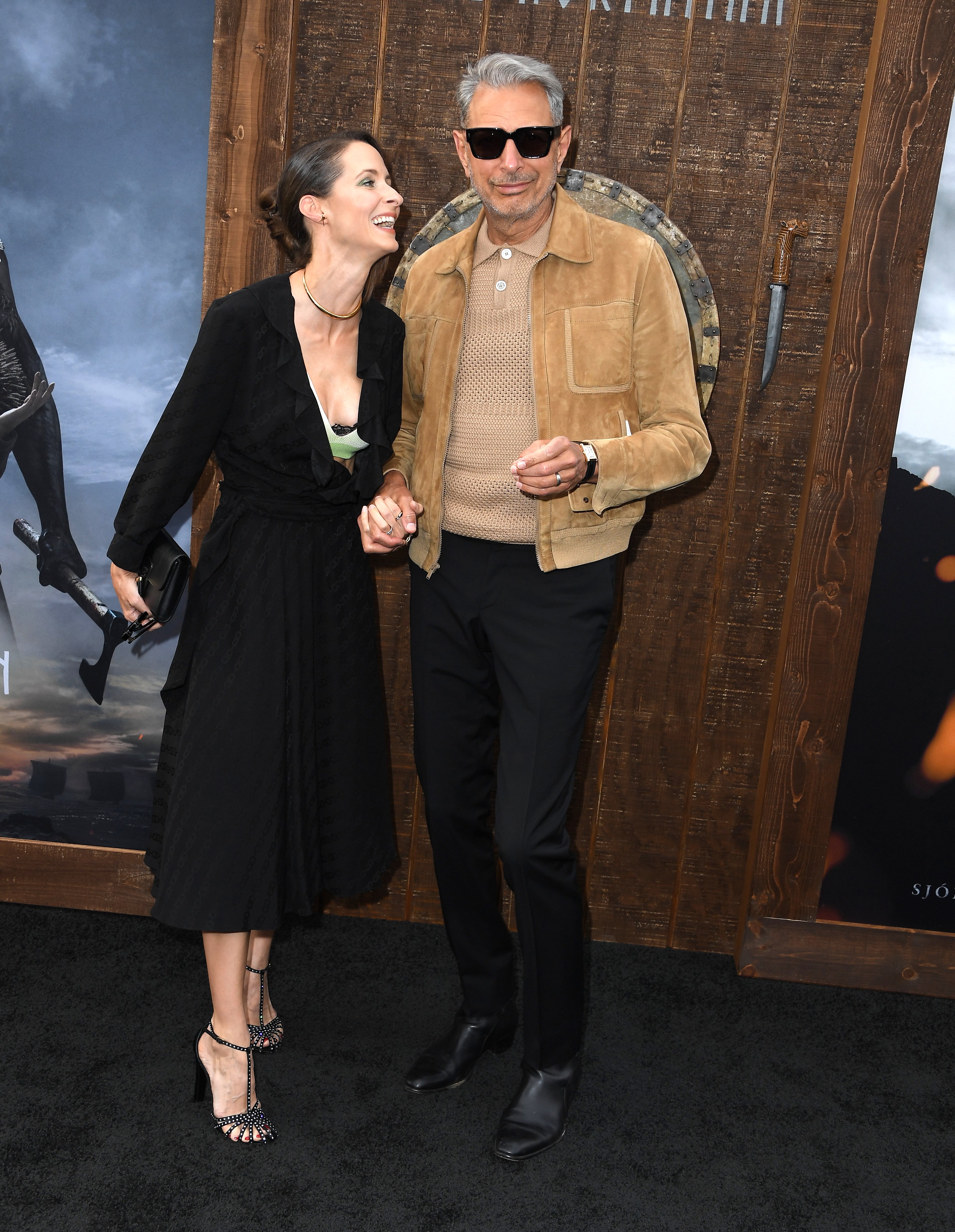  Jeff Goldblum and wife Emilie Livingston arrives at the Los Angeles Premiere Of "The Northman" at TCL Chinese Theatre on April 18, 2022 in Hollywood, California | Source: Getty Images 