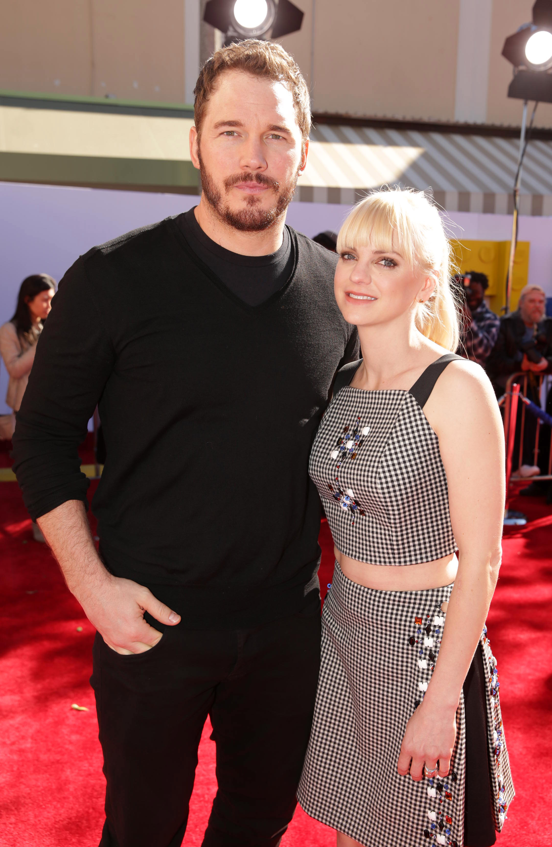 Chris Pratt and Anna Faris seen at Warner Bros. Pictures premiere of “The Lego Movie”, in Los Angeles, California on February 1, 2014. | Source: Getty Images