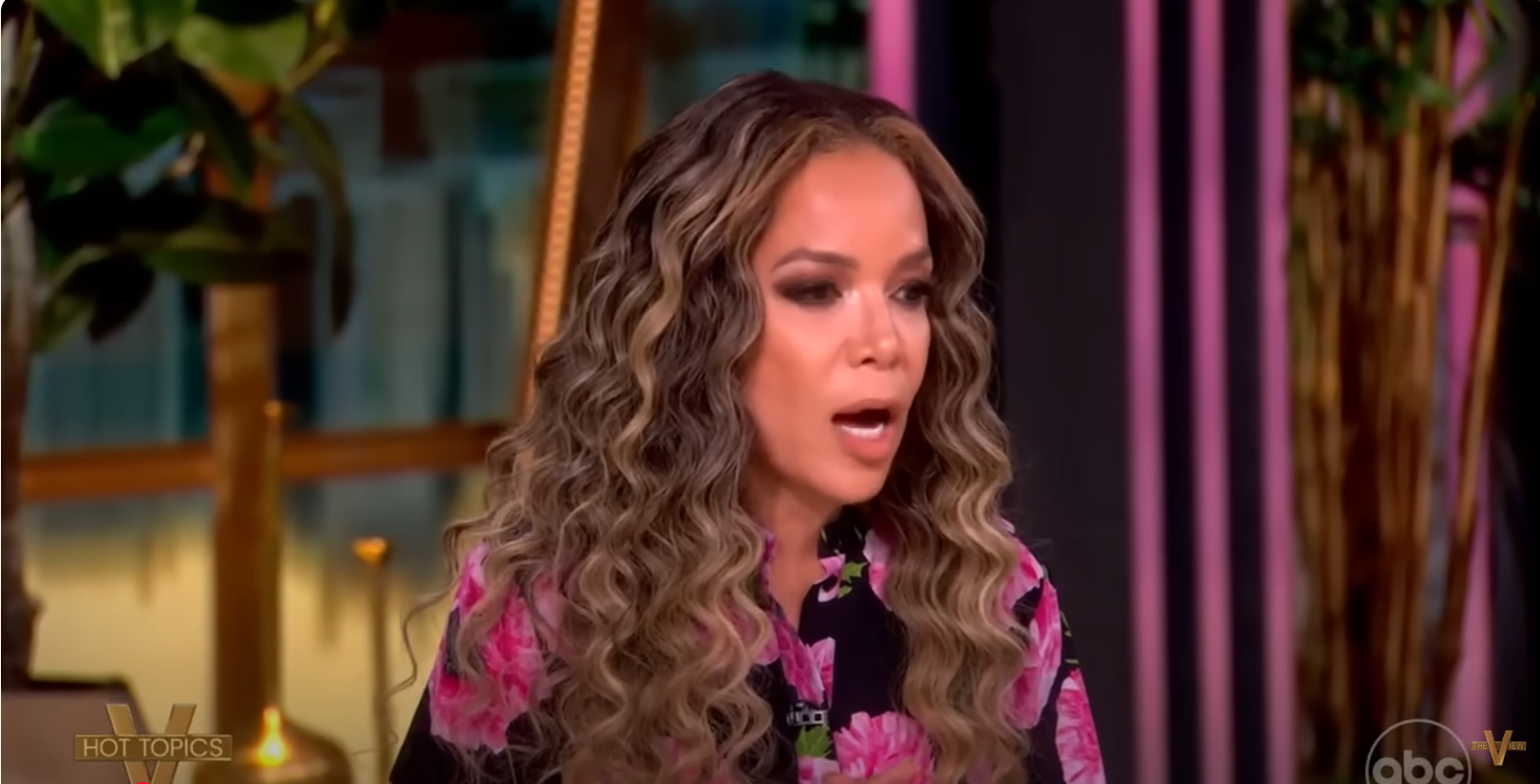 Sunny Hostin is recalling how she 'almost died' after eating Greek food with walnuts on a previous episode of "The View," June 20, 2025 | Source: YouTube/TheView